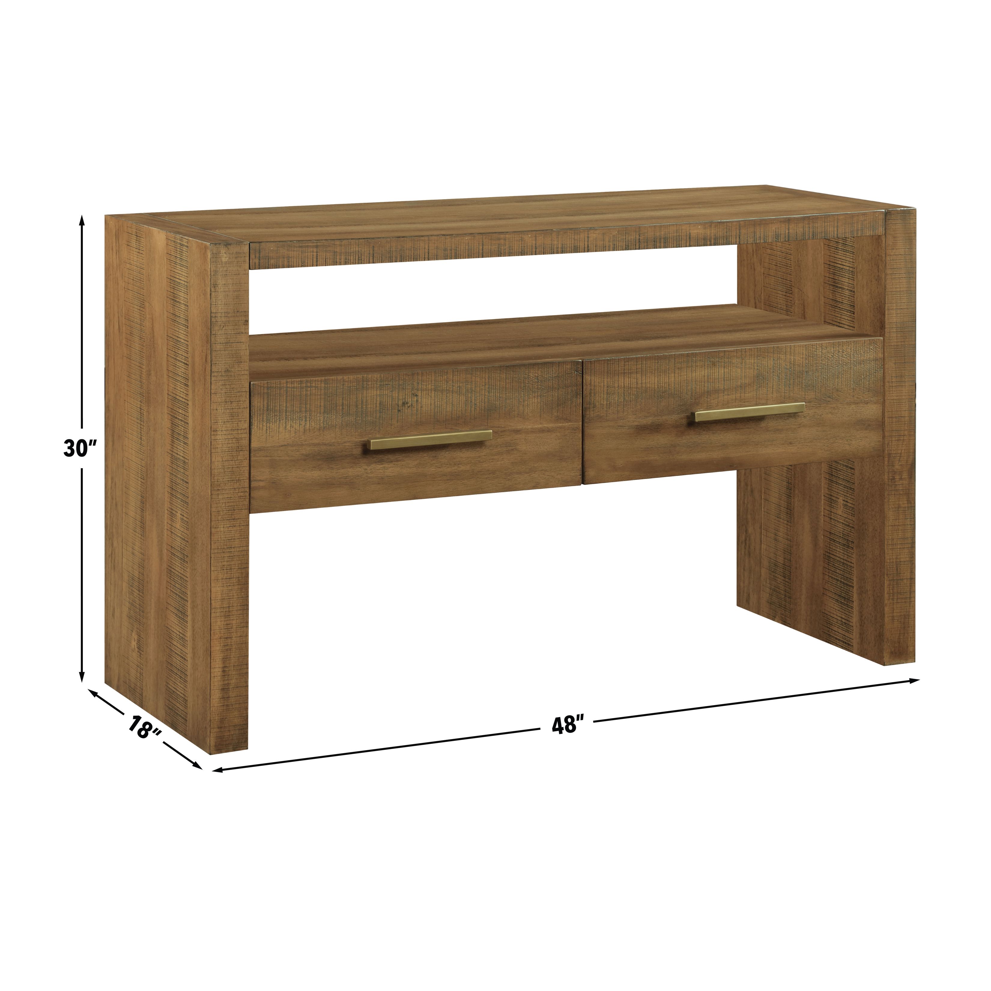 Garland Brown Rectangular Sofa Table