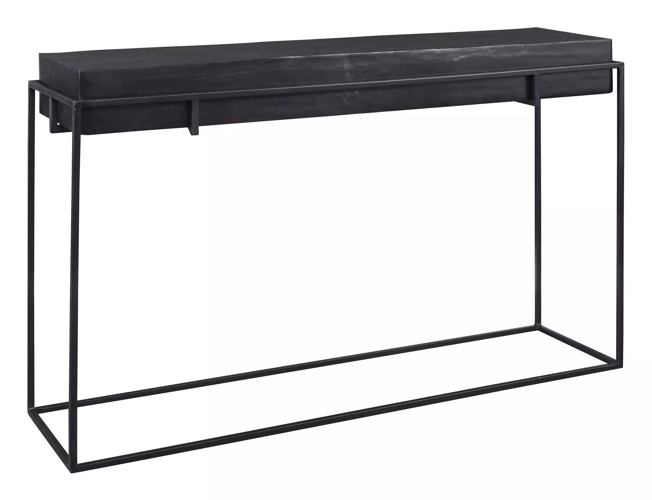 Uttermost 25110 Telone 55 inch Dark Oxidized Black and Aged Black Console Table