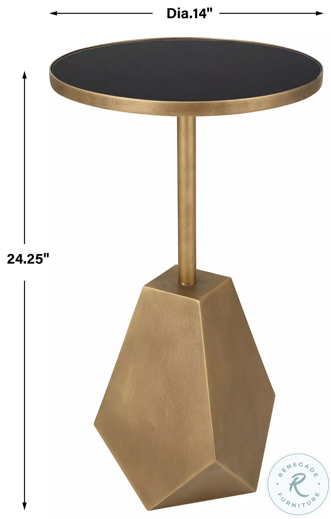 Sol Antique Bronze Accent Table