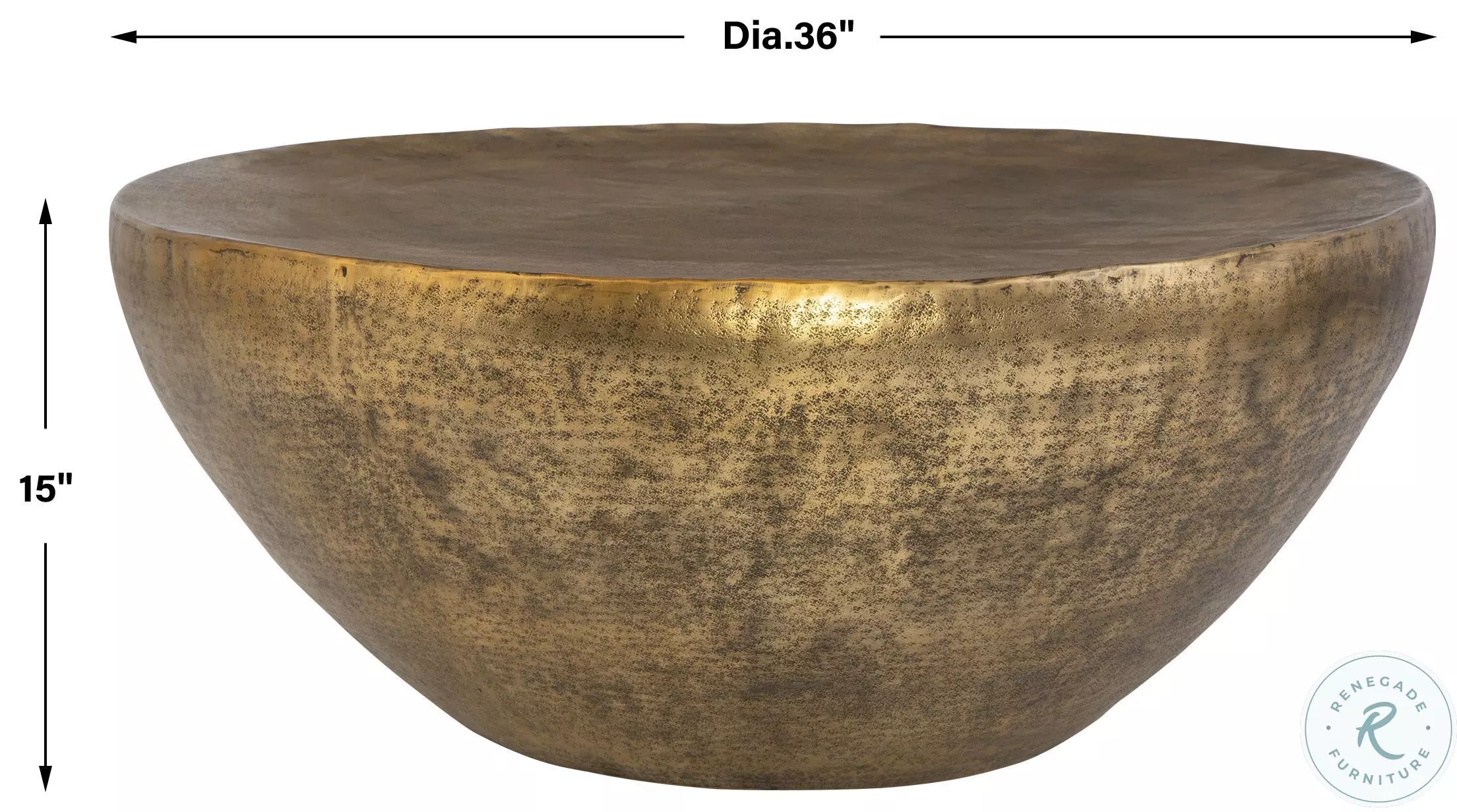 Opulent Antique Gold Coffee Table