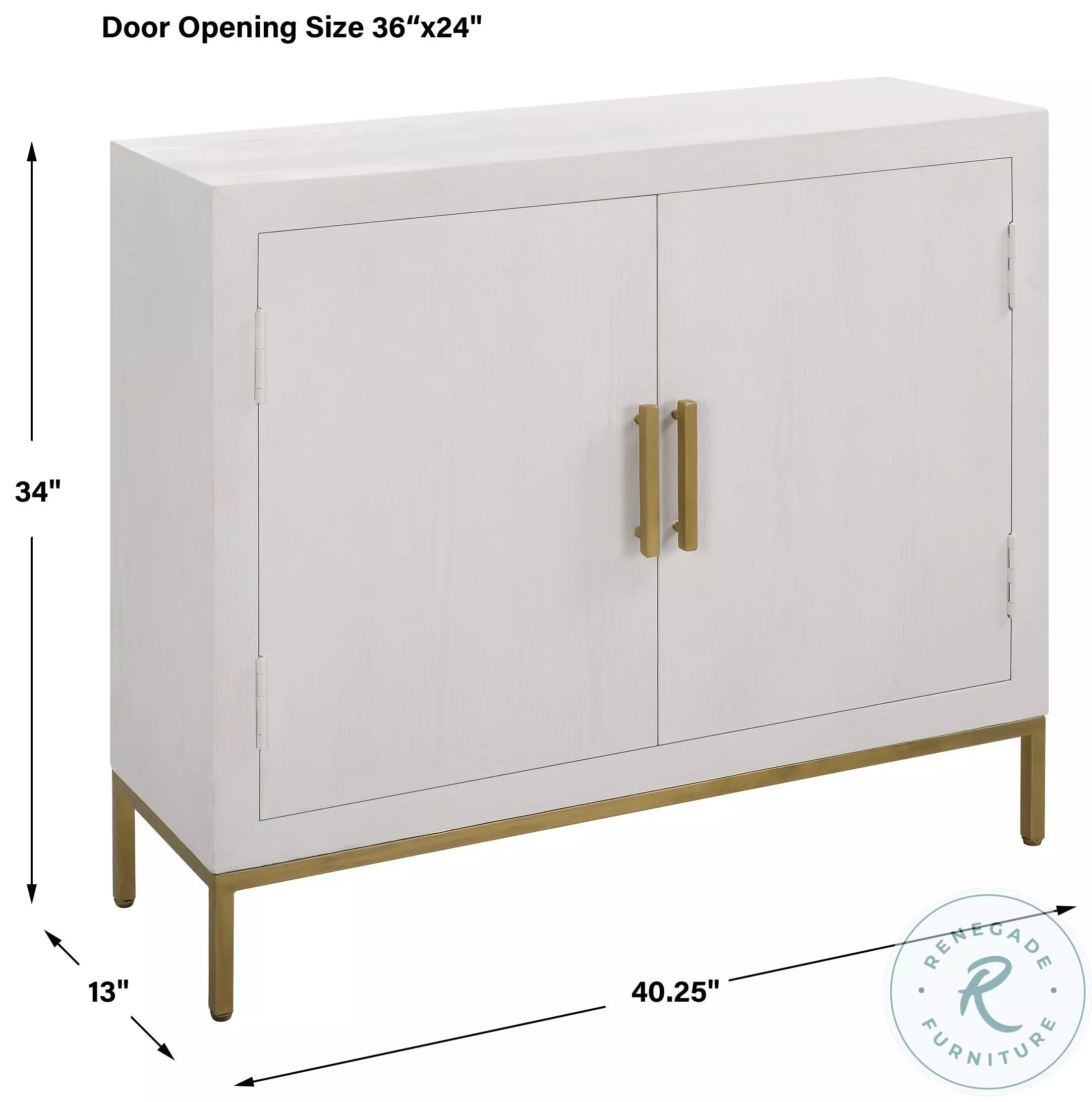 Dalewood White 2 Door Cabinet