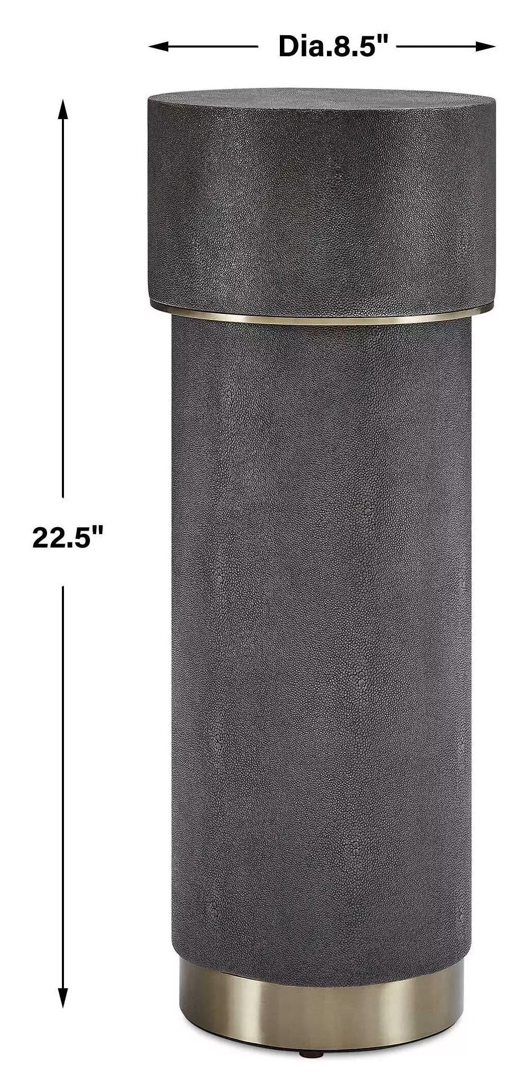 Wessex Charcoal and Brushed Brass Round Drink Table