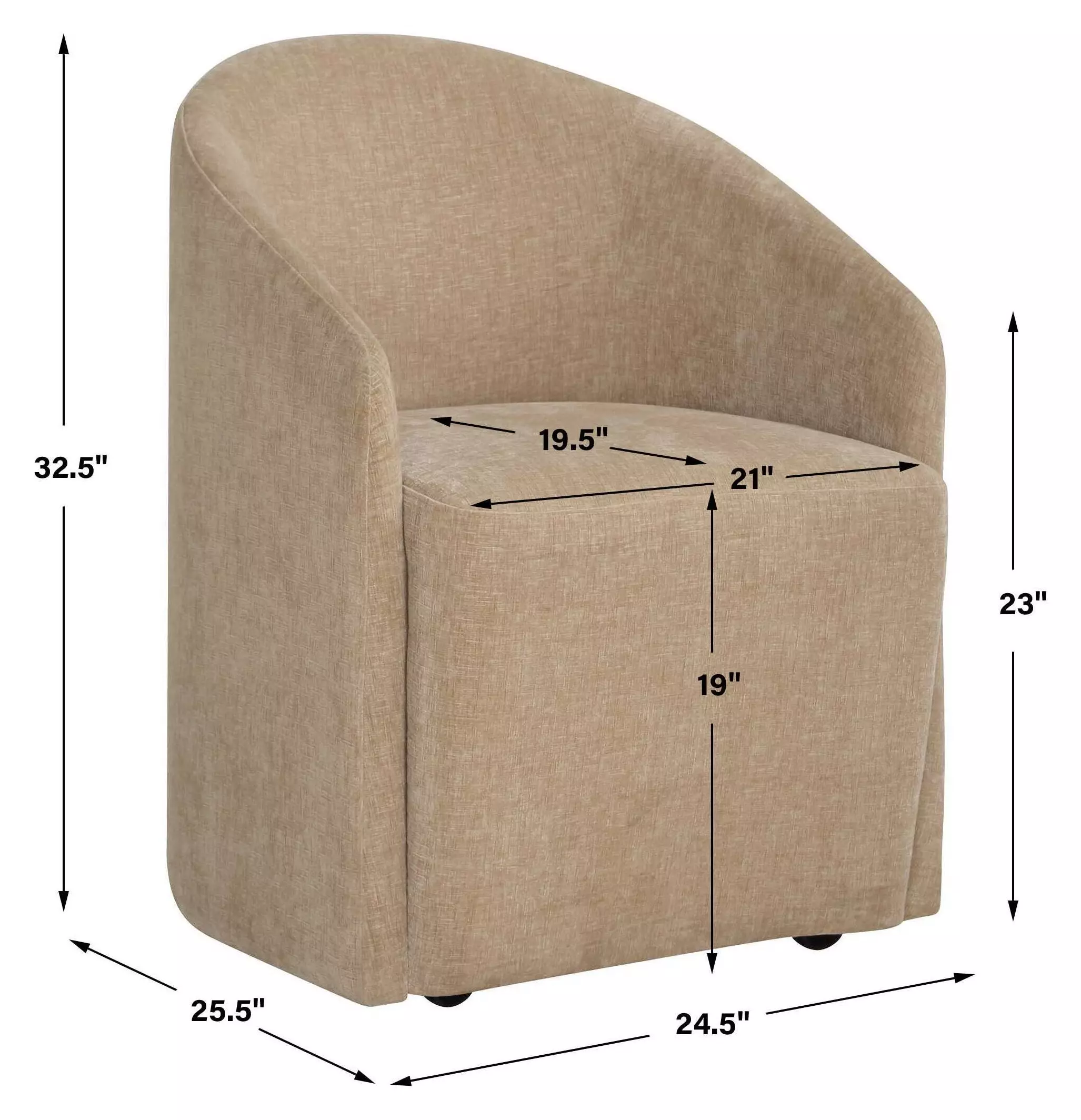 Carlisle Flax Upholstered Dining Chair