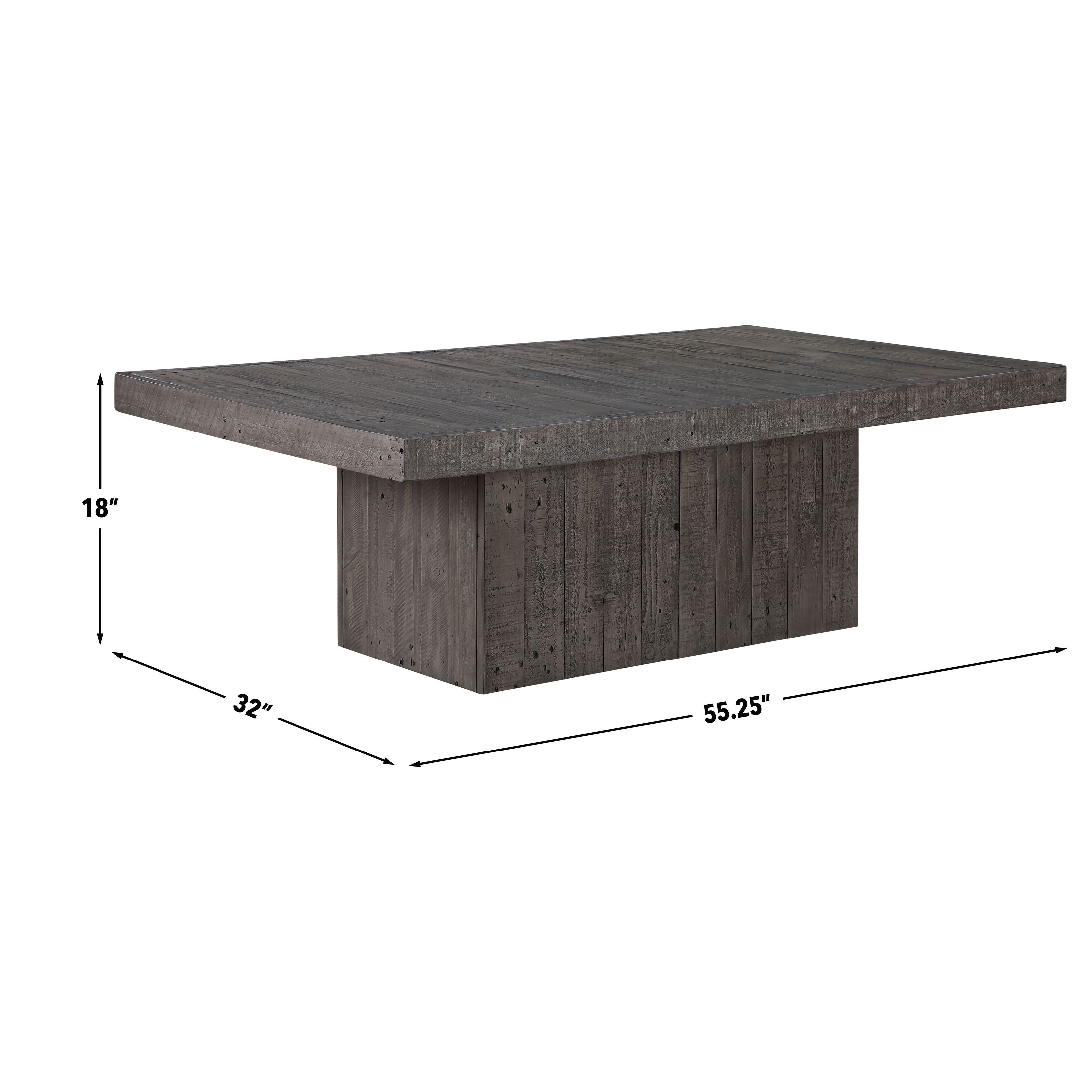 Colson Gray Rectangular Coffee Table