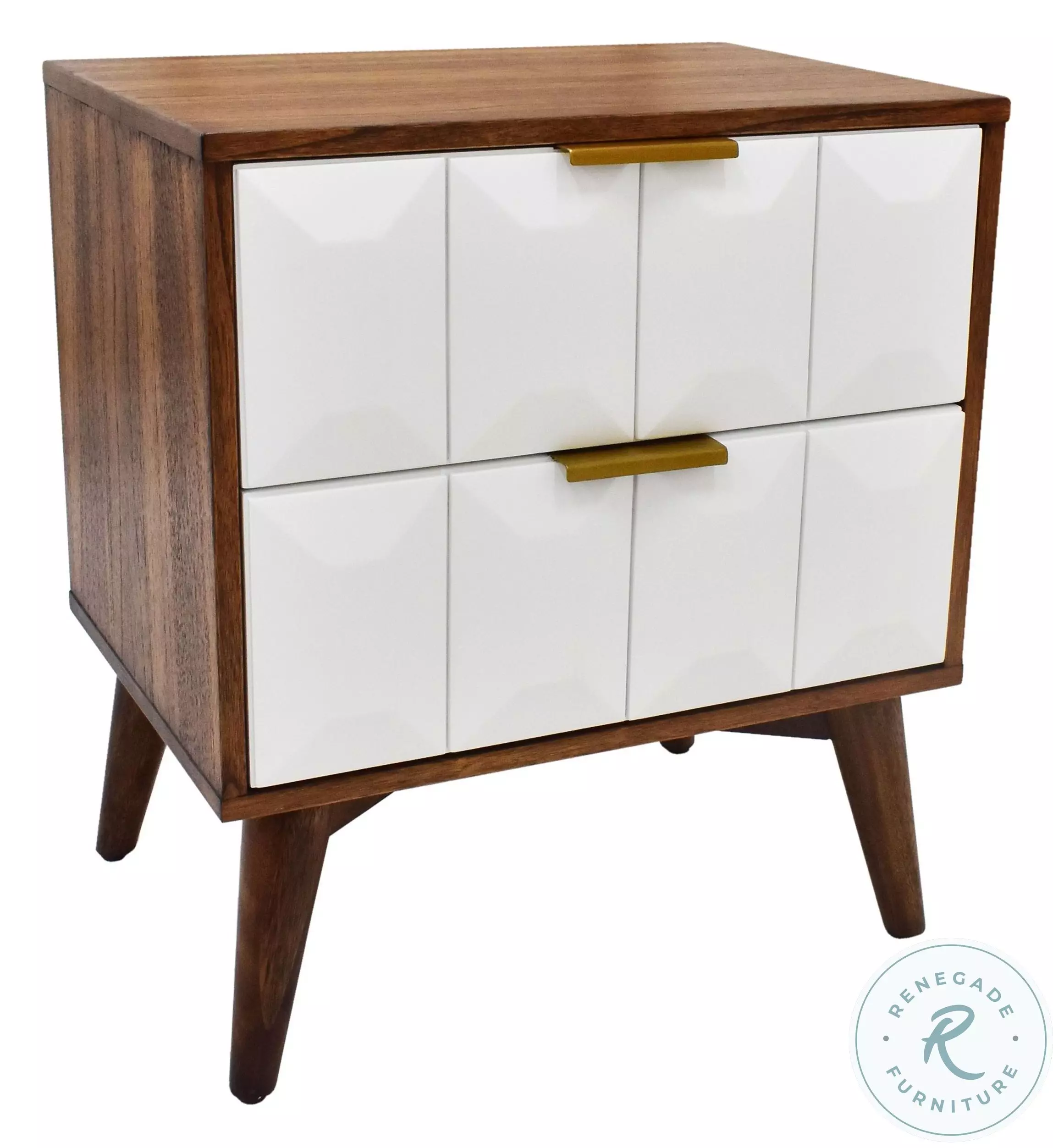 Ginny Burnished Walnut Nightstand from Steve Silver | Coleman