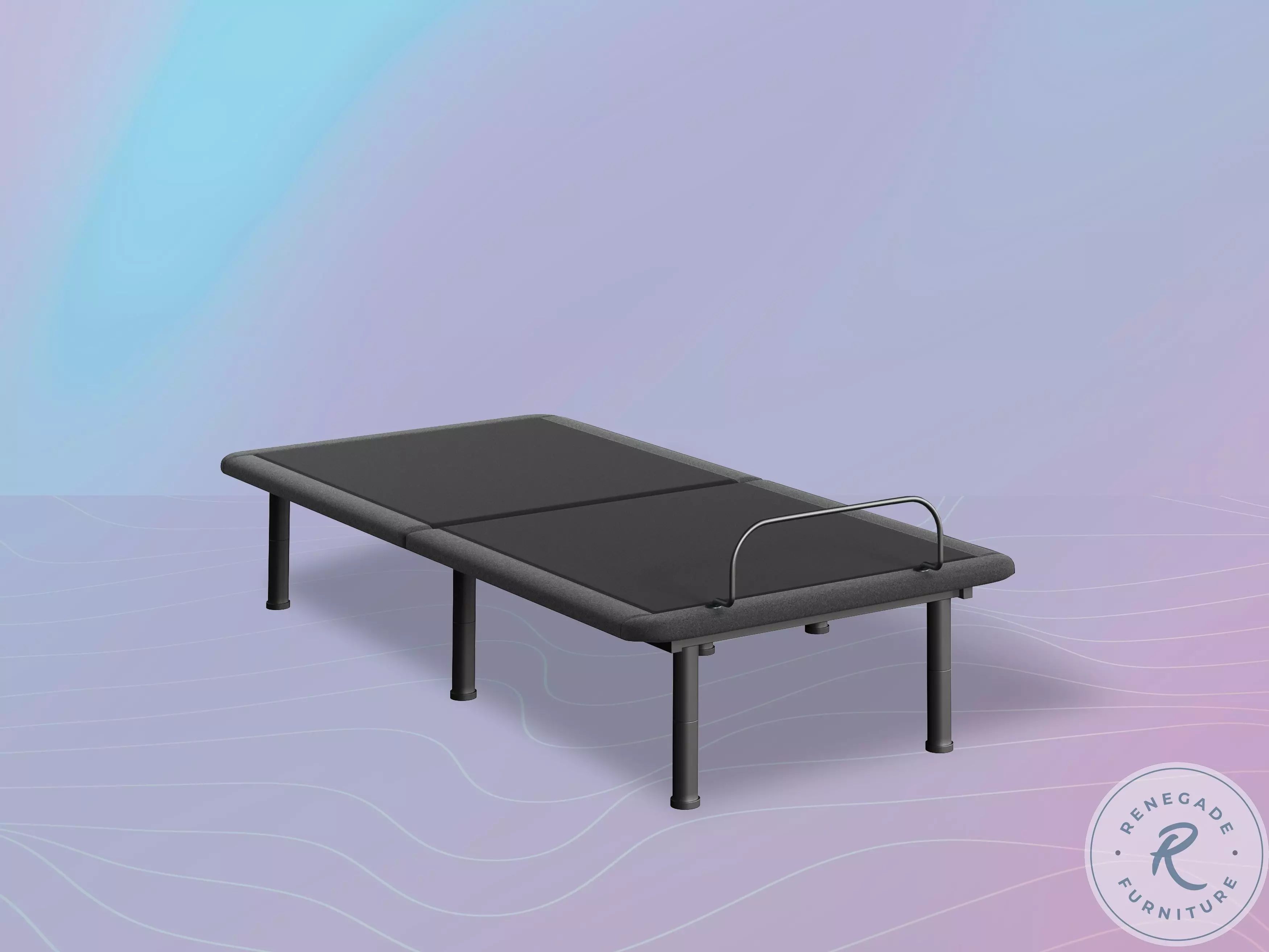 GoodVibeSleep Black Immersive Sound Twin XL Adjustable Base From