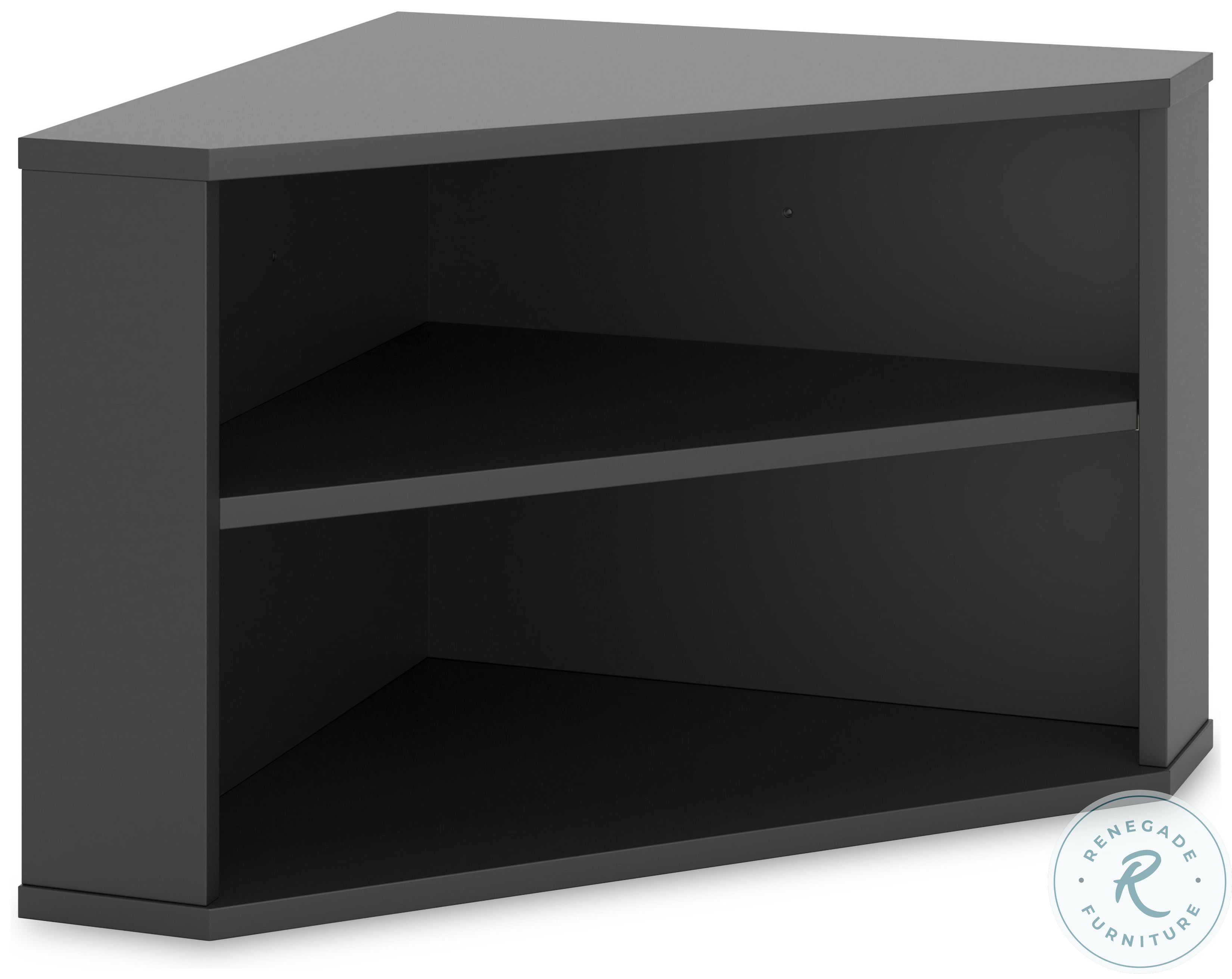 Otaska Black Home Office Corner Bookcase From Ashley Furniture