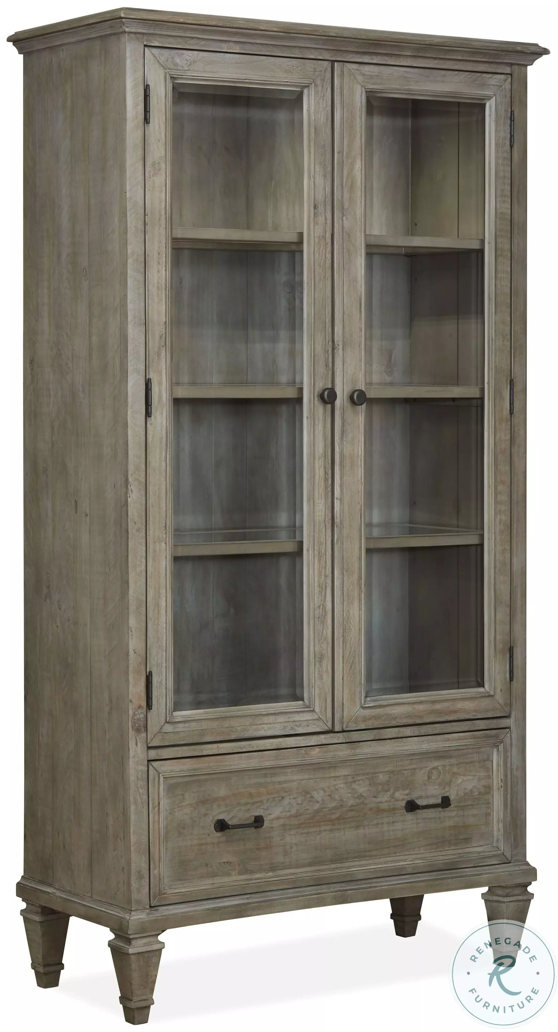 Winchester Dovetail Grey Door Bookcase From Crafted Spaces | Coleman ...