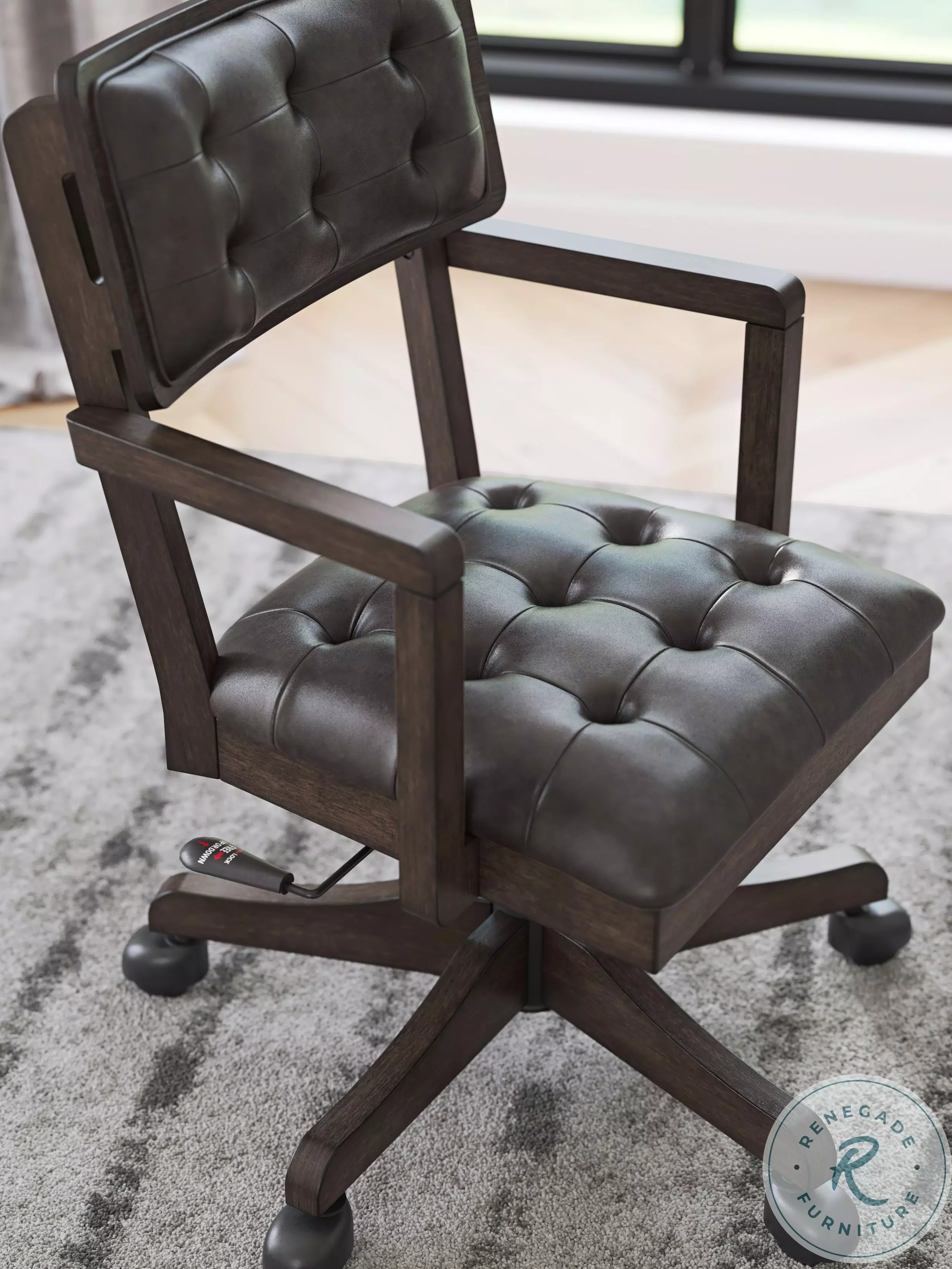 Breckington Dark Brown Desk Chair From Ashley Furniture | Coleman