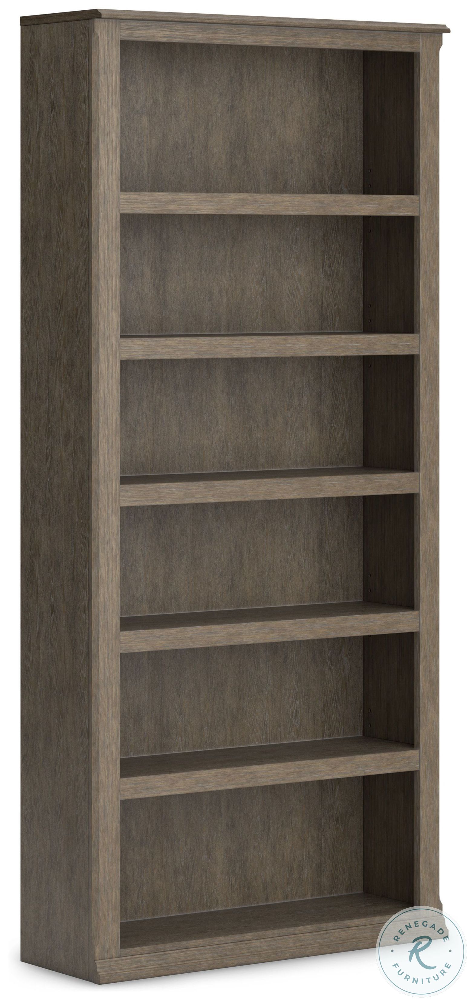 Janismore Weathered Grey Large Bookcase From Ashley Furniture Coleman