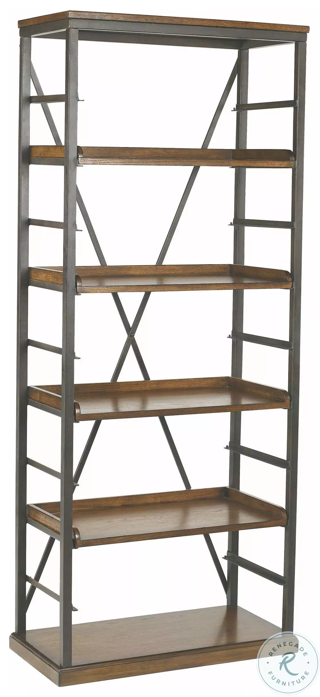 Hackberry Bookcase Studio Home Oak Bookcase from Hammary (166-588) | Coleman Furniture