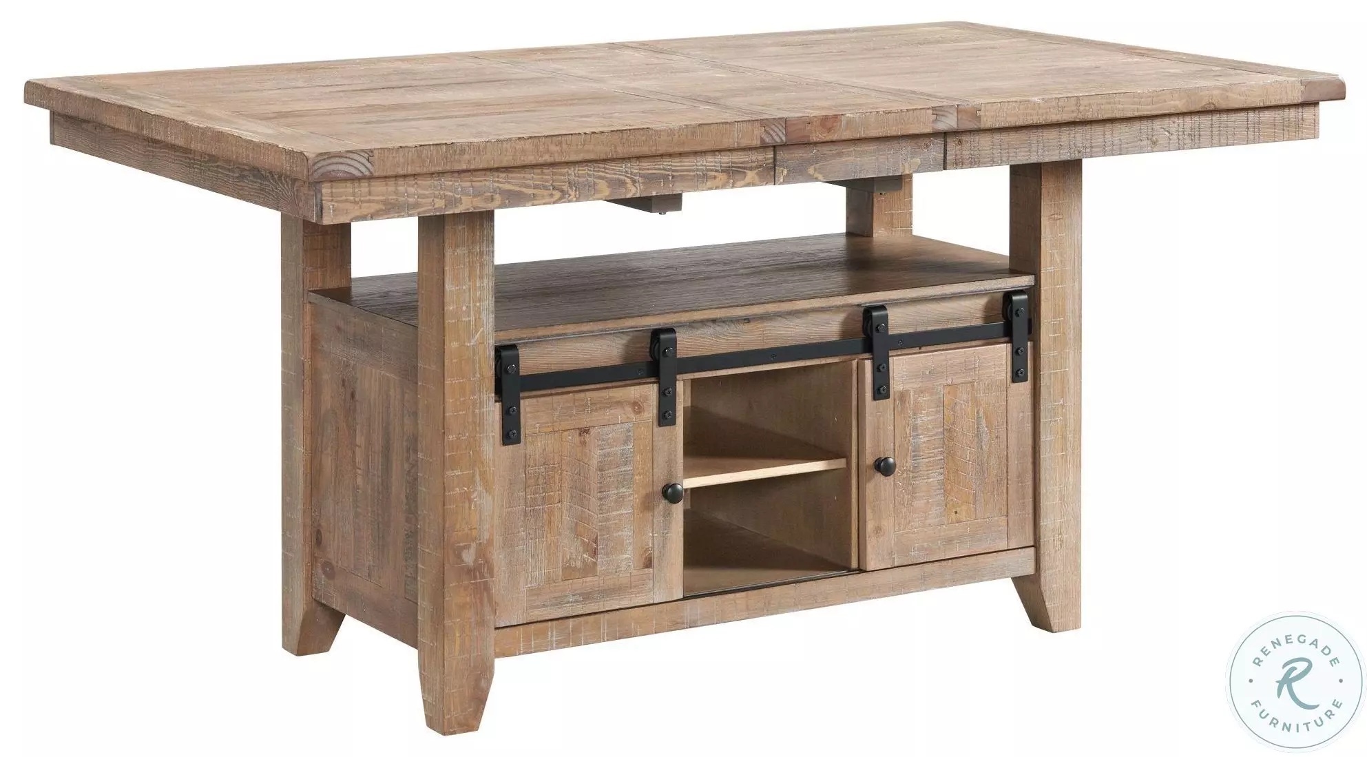 Highland Sandwash Extendable Counter Height Dining Table