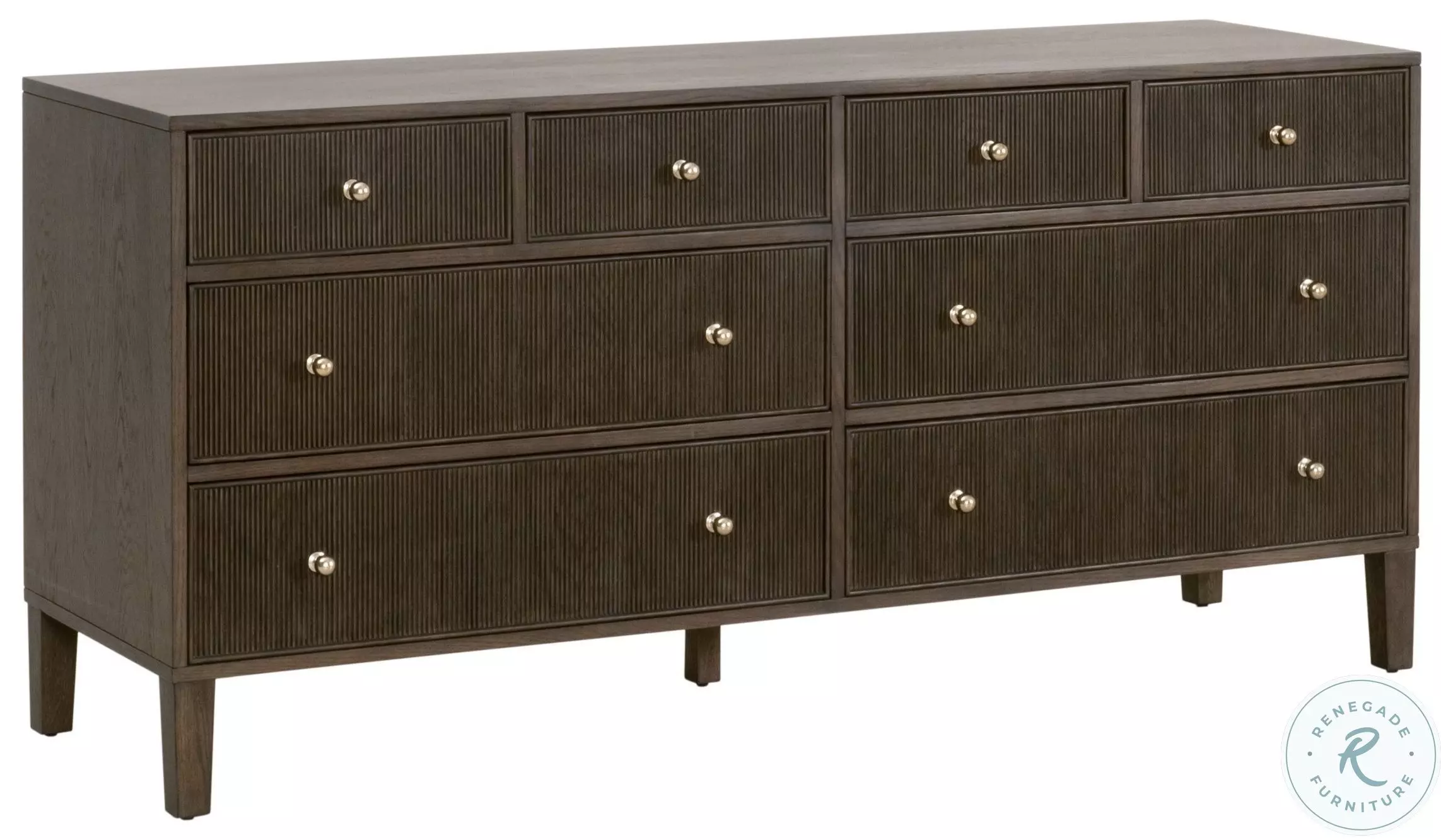 Essentials For Living Highland 8 Drawer Double Dresser Dutch Brown Oak Essentials For Living Highland 8 Drawer Double Dresser Dutch Brown Oak