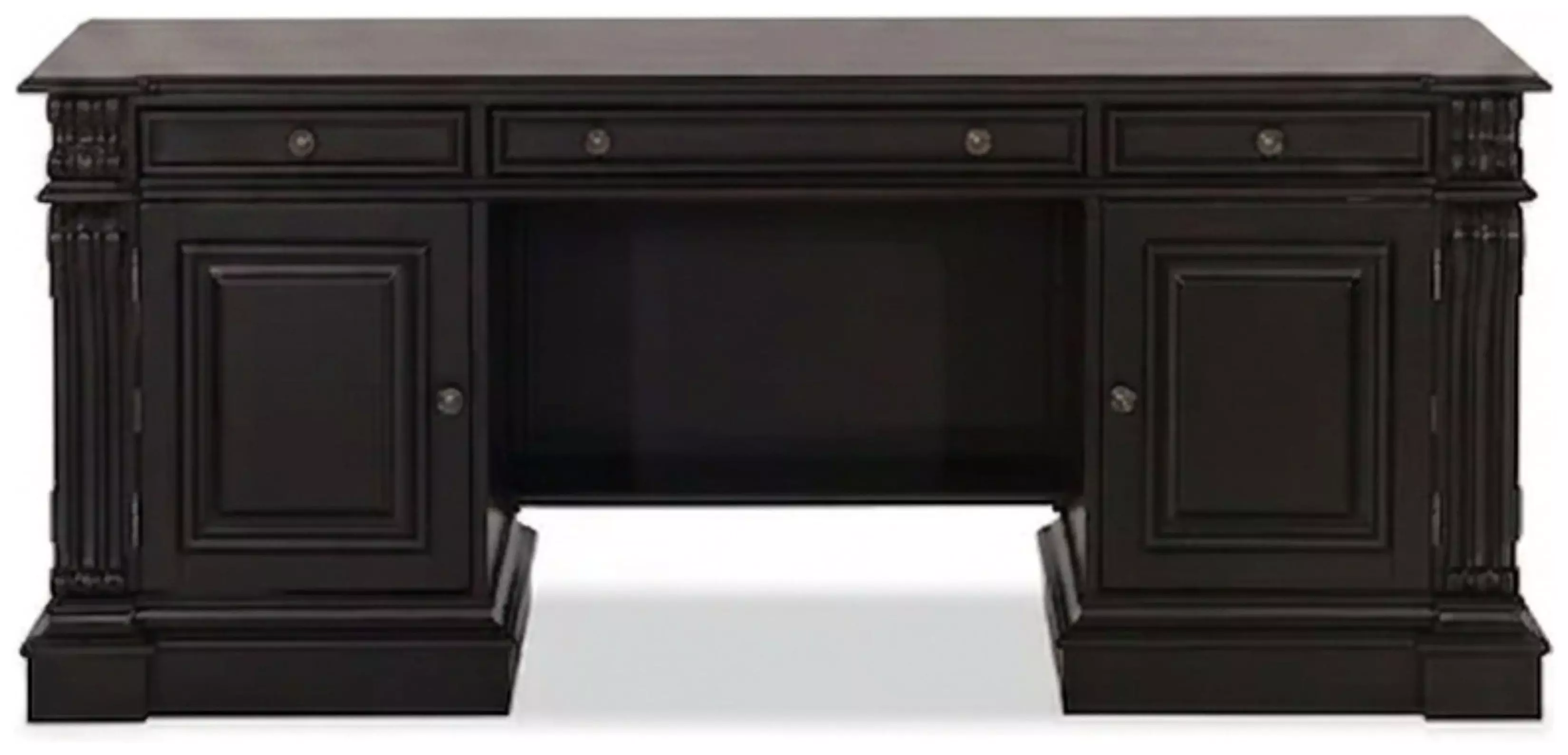 Telluride Black Computer Credenza from Hooker | Coleman Furniture