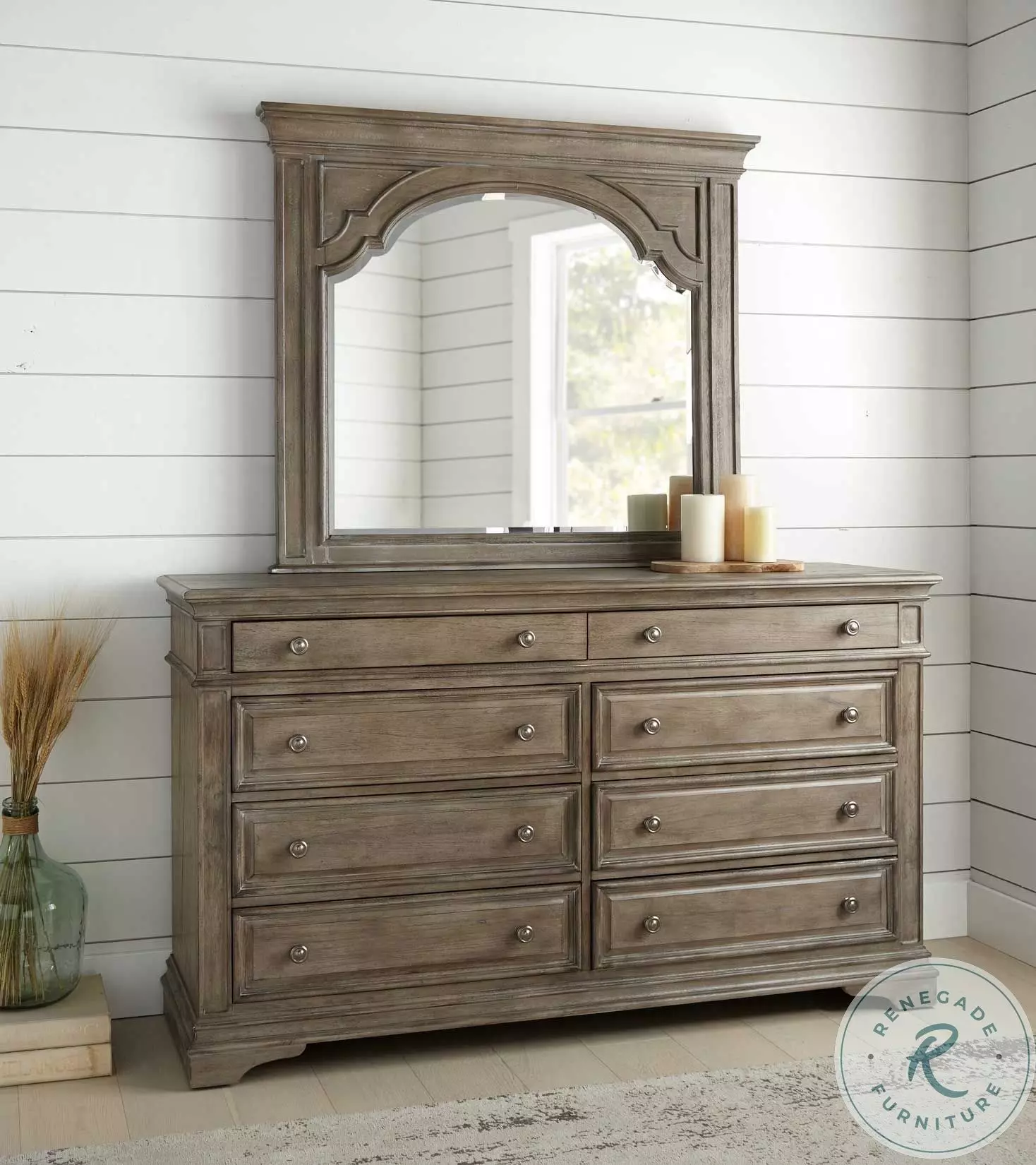 Highland Park Distressed Driftwood Dresser from Steve Silver