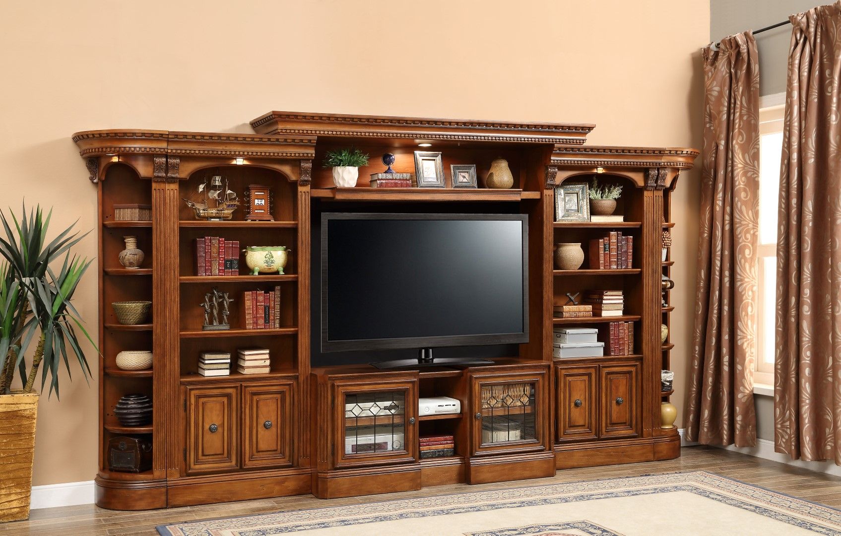 Huntington 172 Expandable Entertainment Wall Unit from Parker