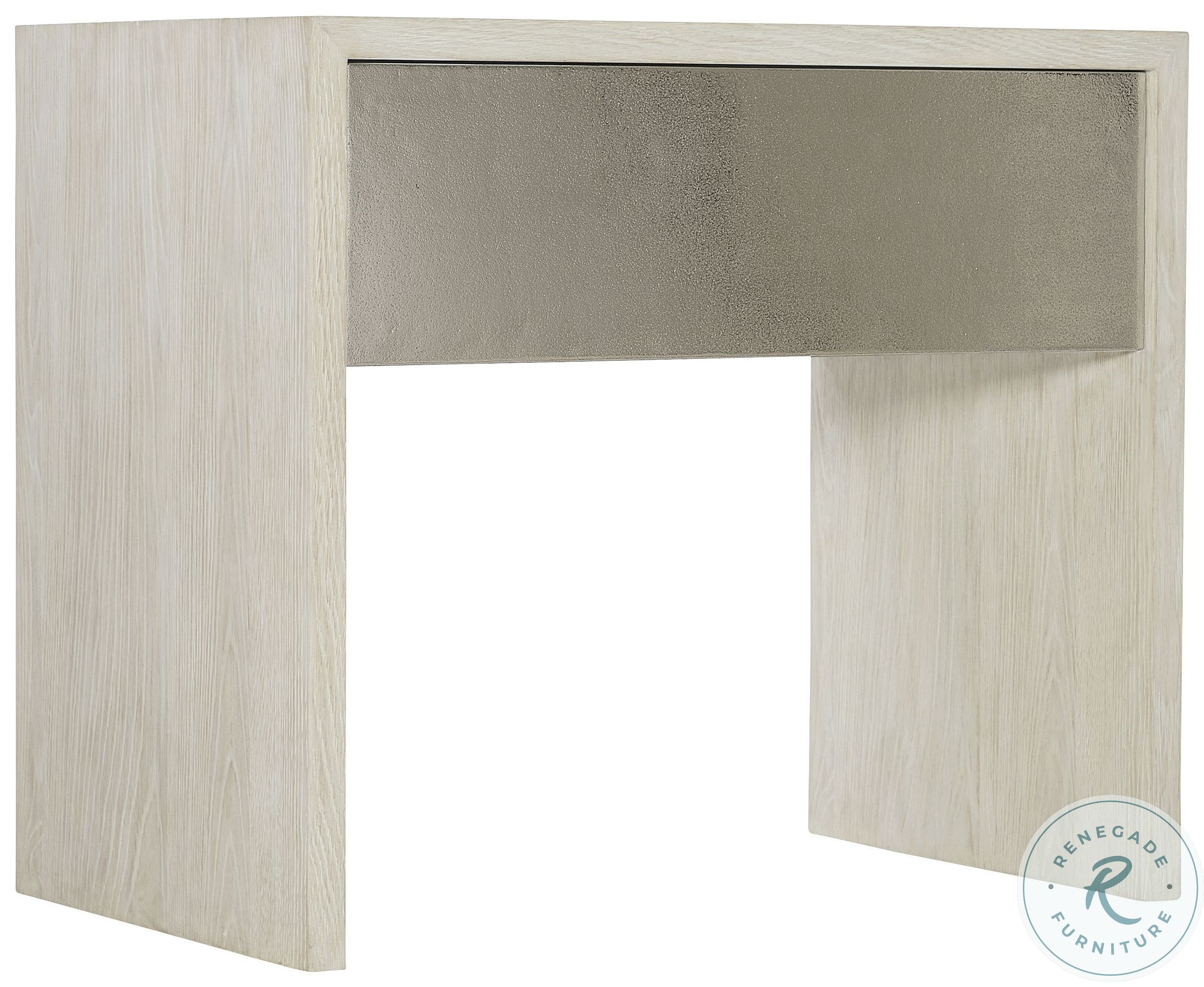 Lowe Jicama And Shiny Nickel Nightstand From Bernhardt Furniture
