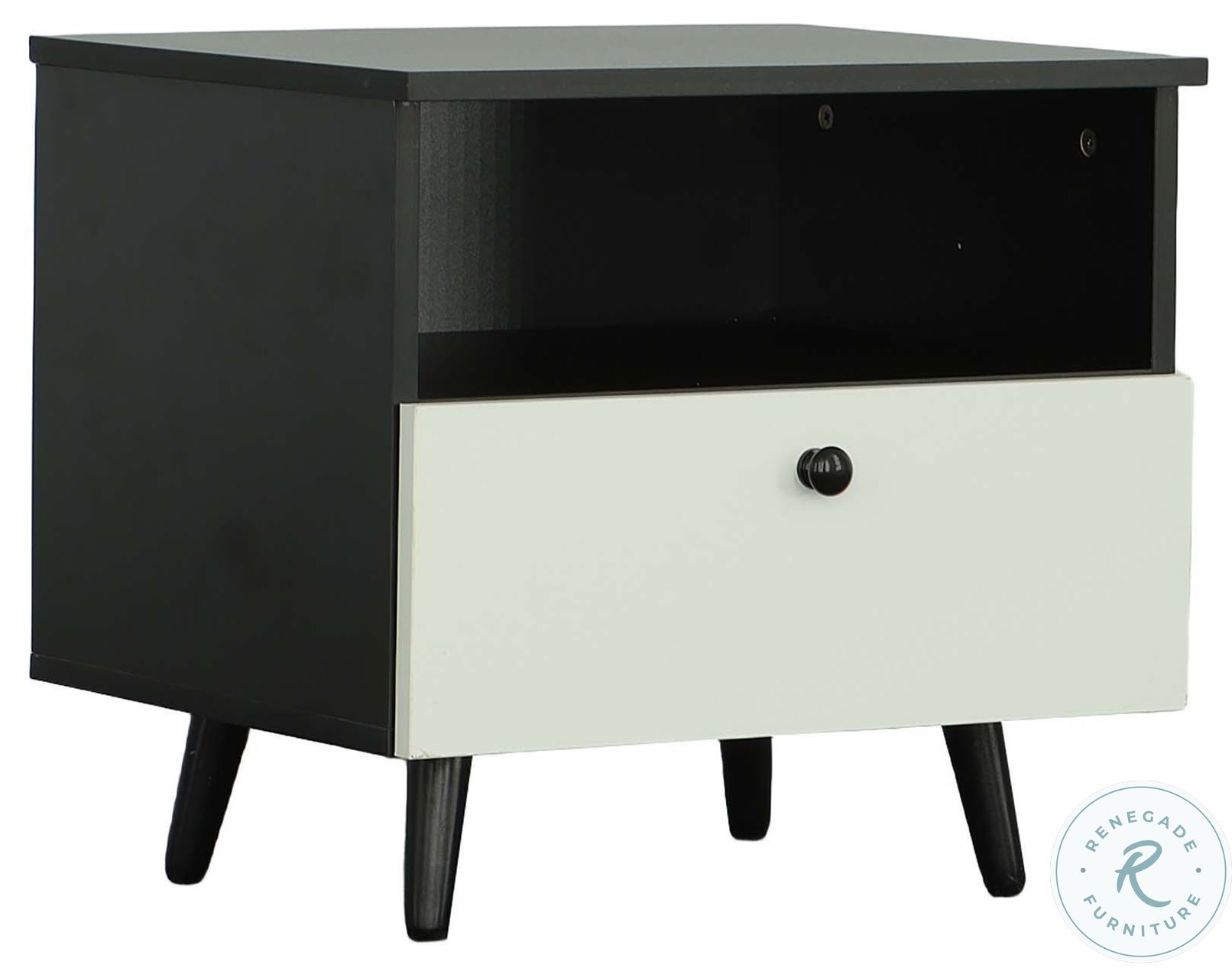 Dreamy Black And White Nightstand From Progressive Furniture Coleman