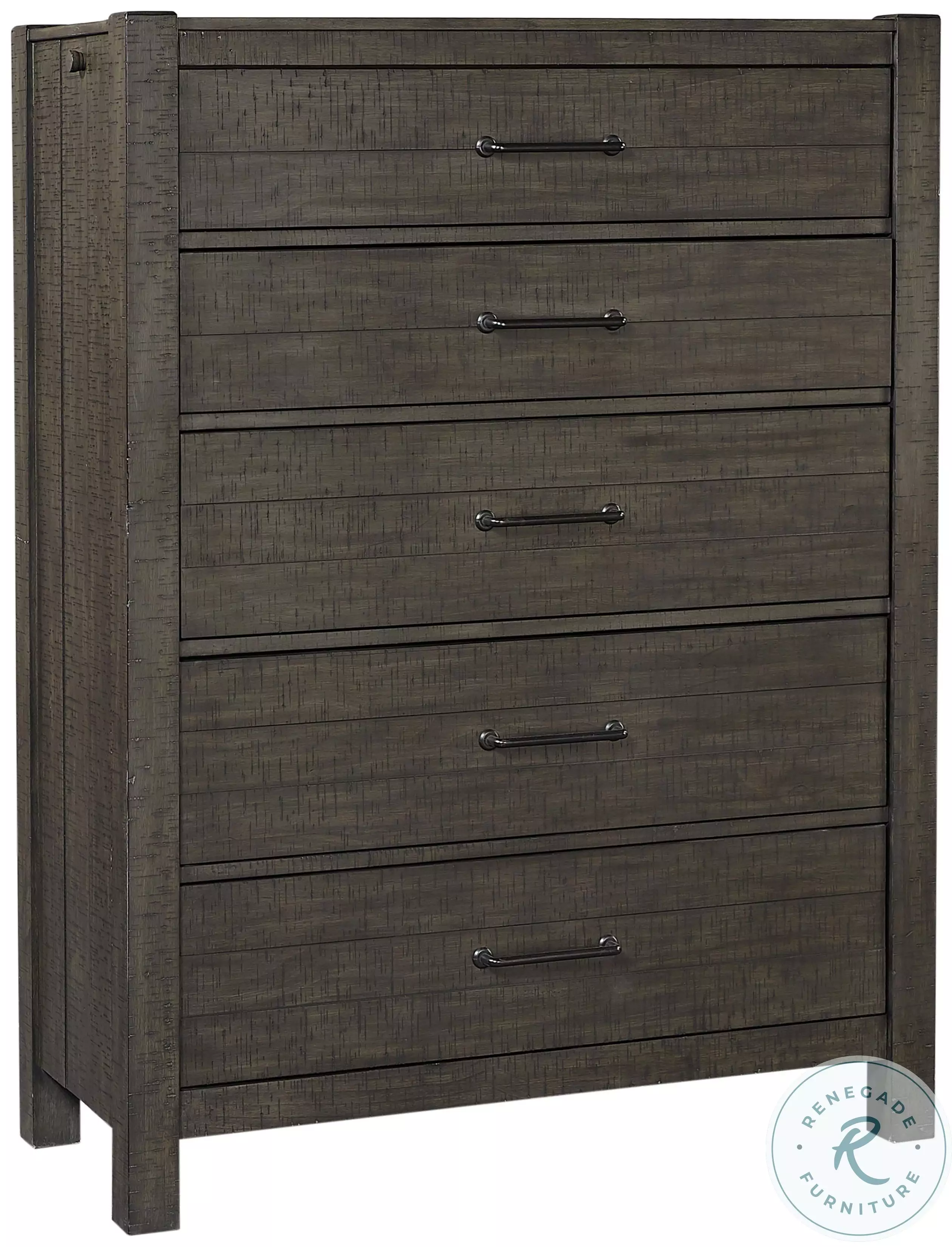 Distressed Chest Solid Mill Creek Carob Distressed Chest From Aspen Home | Coleman Furniture