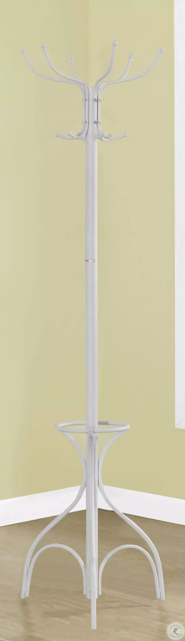 Model 715 Coat Rack White Metal 70