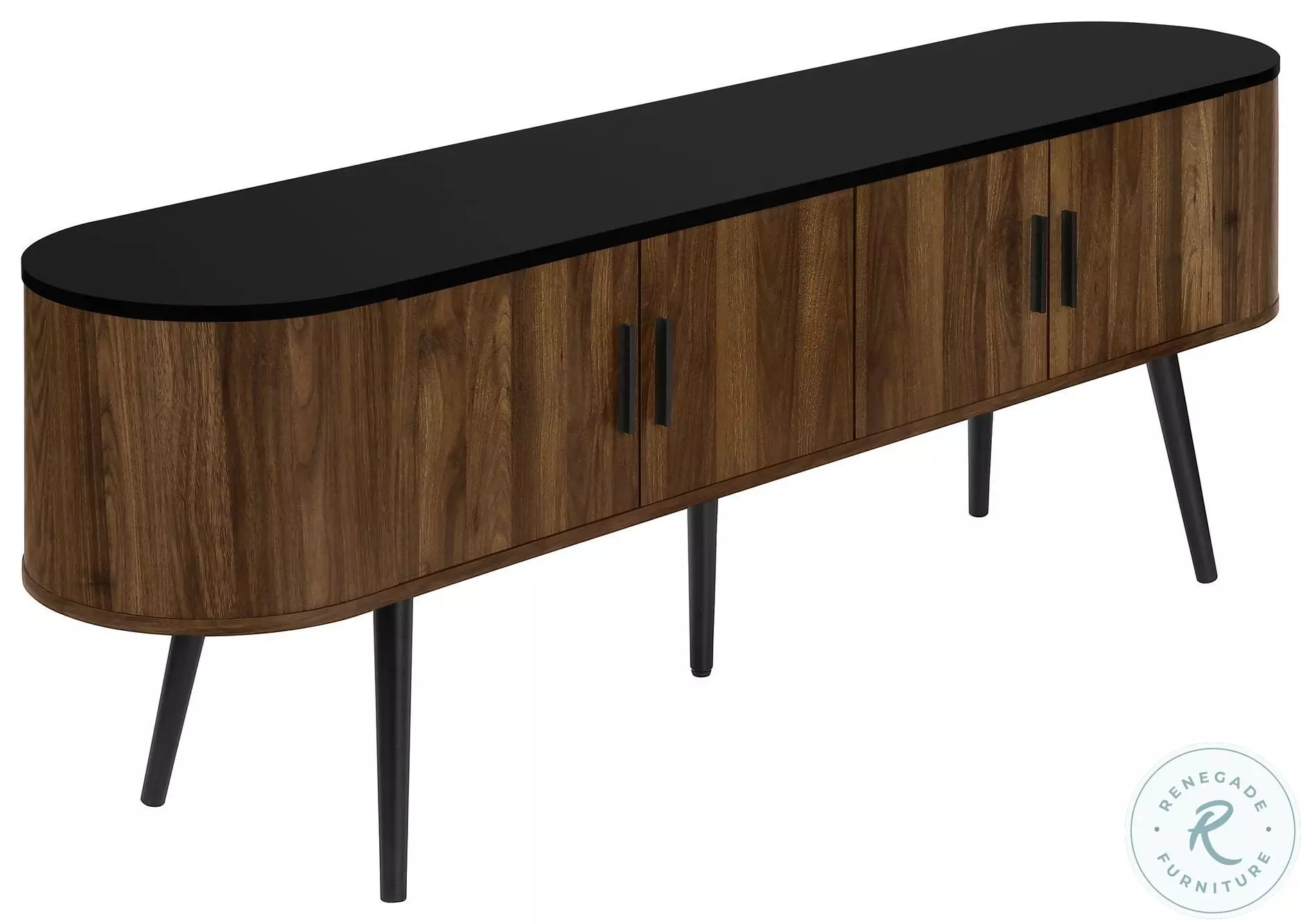 2798 Black and Brown TV Stand From Monarch | Coleman Furniture