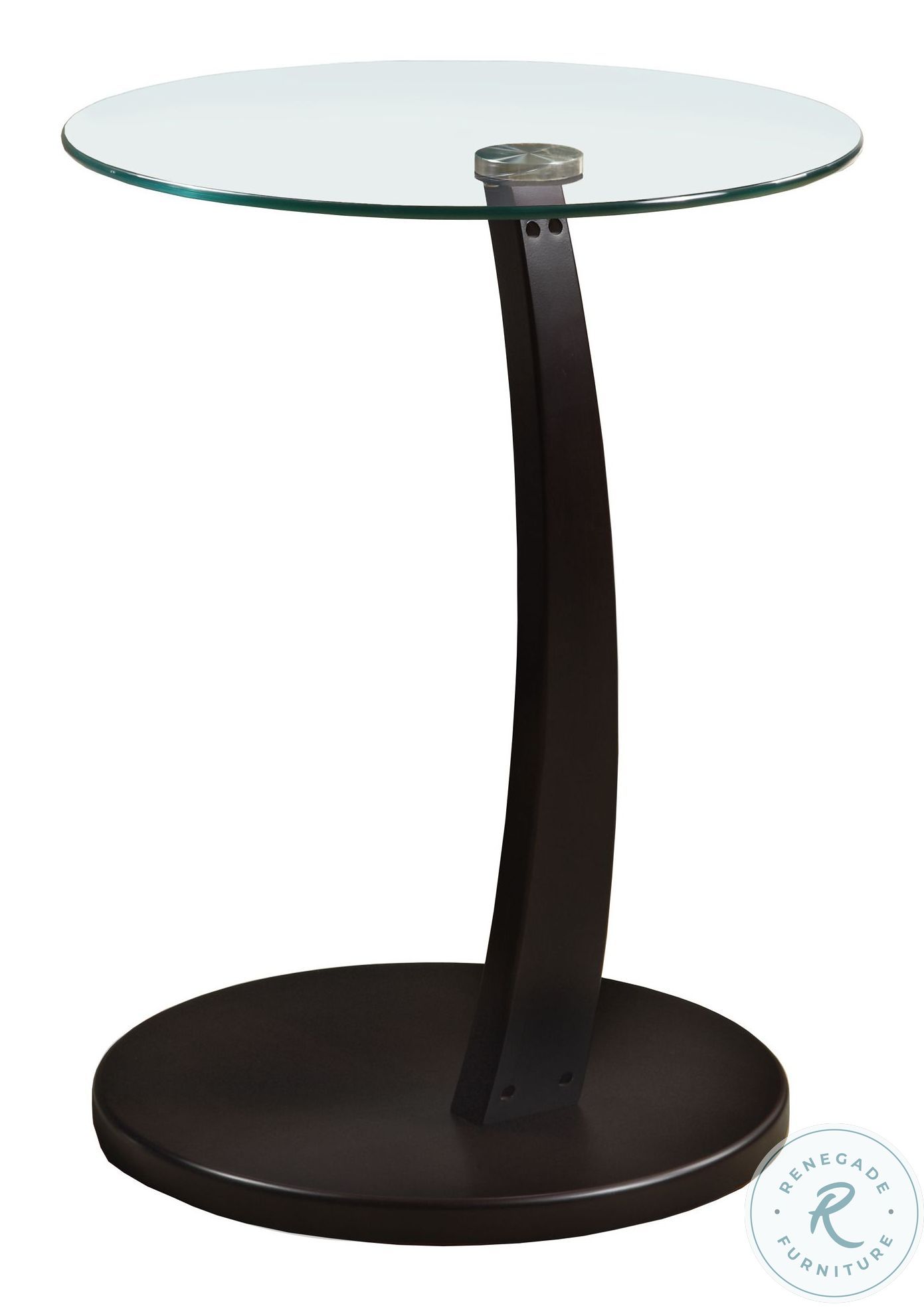 3001 Cappuccino Bentwood Accent Table from Monarch (I 3001) Coleman