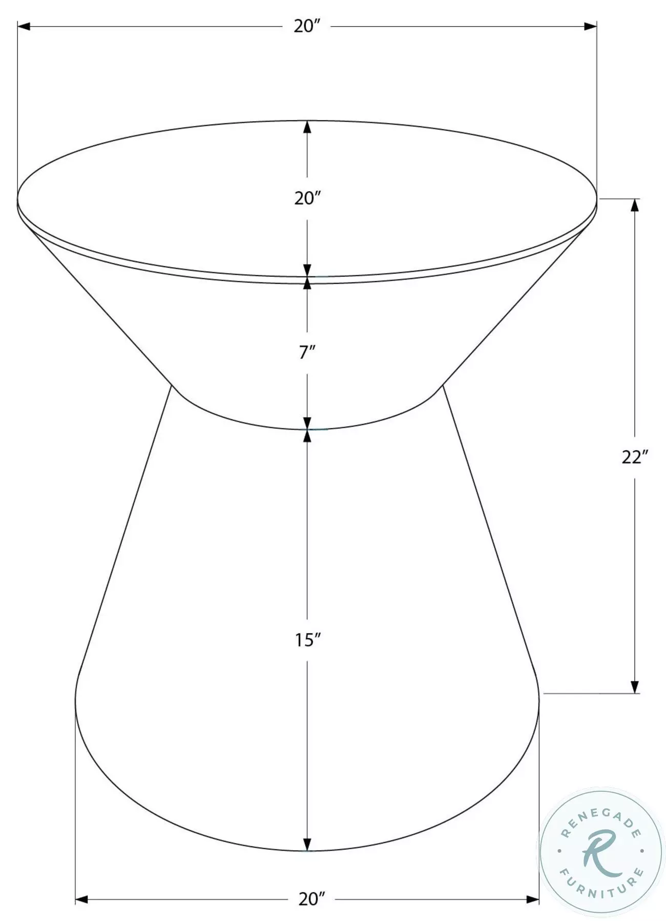3927 Gold Accent Table