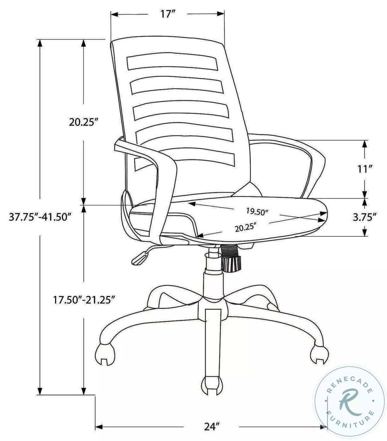 7224 Black Office Chair
