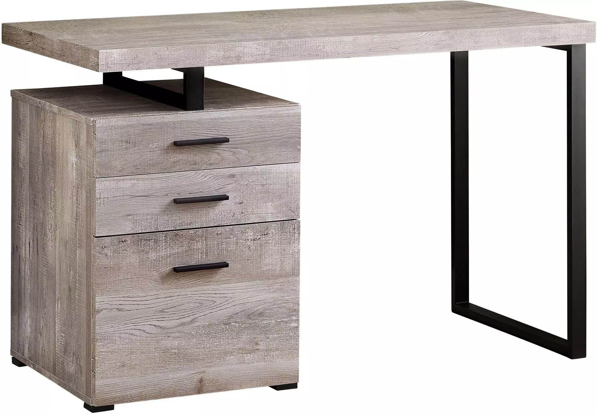 Taupe Wood 48" Computer Desk