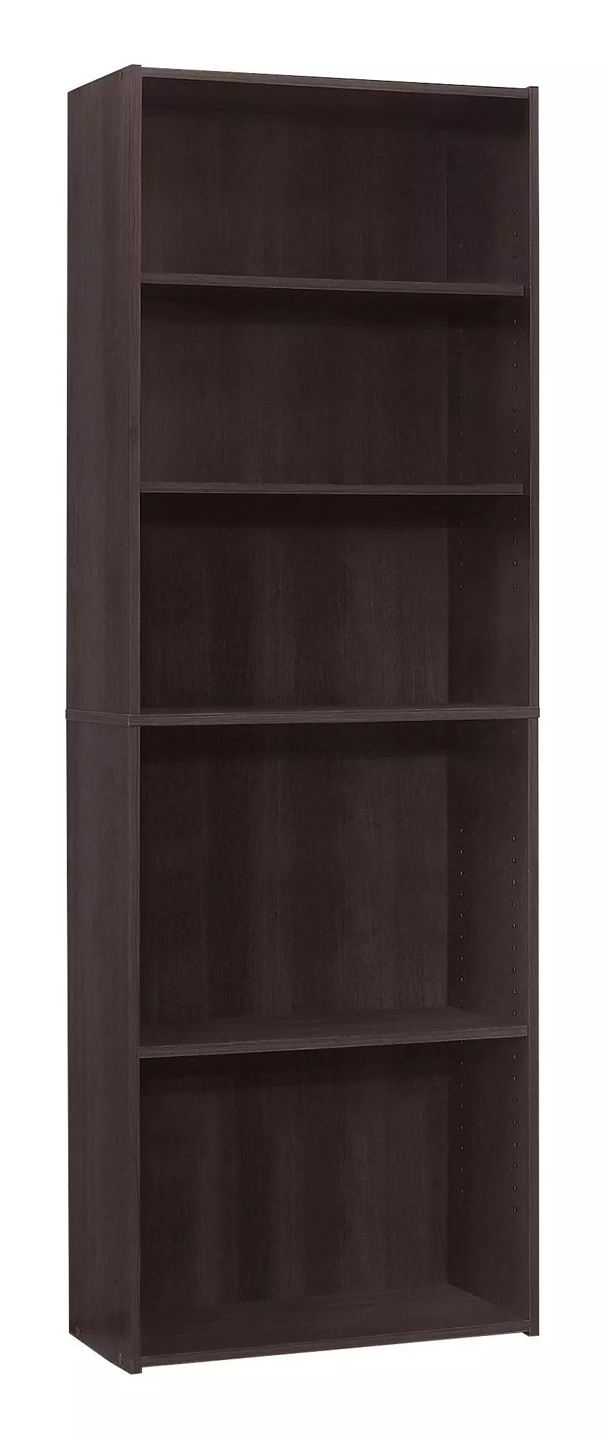7467 Espresso 5 Shelves 72" Bookcase