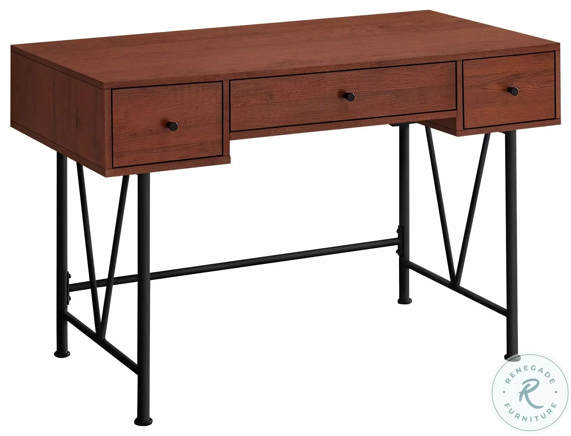 7671 Cherry Computer Desk From Monarch | Coleman Furniture