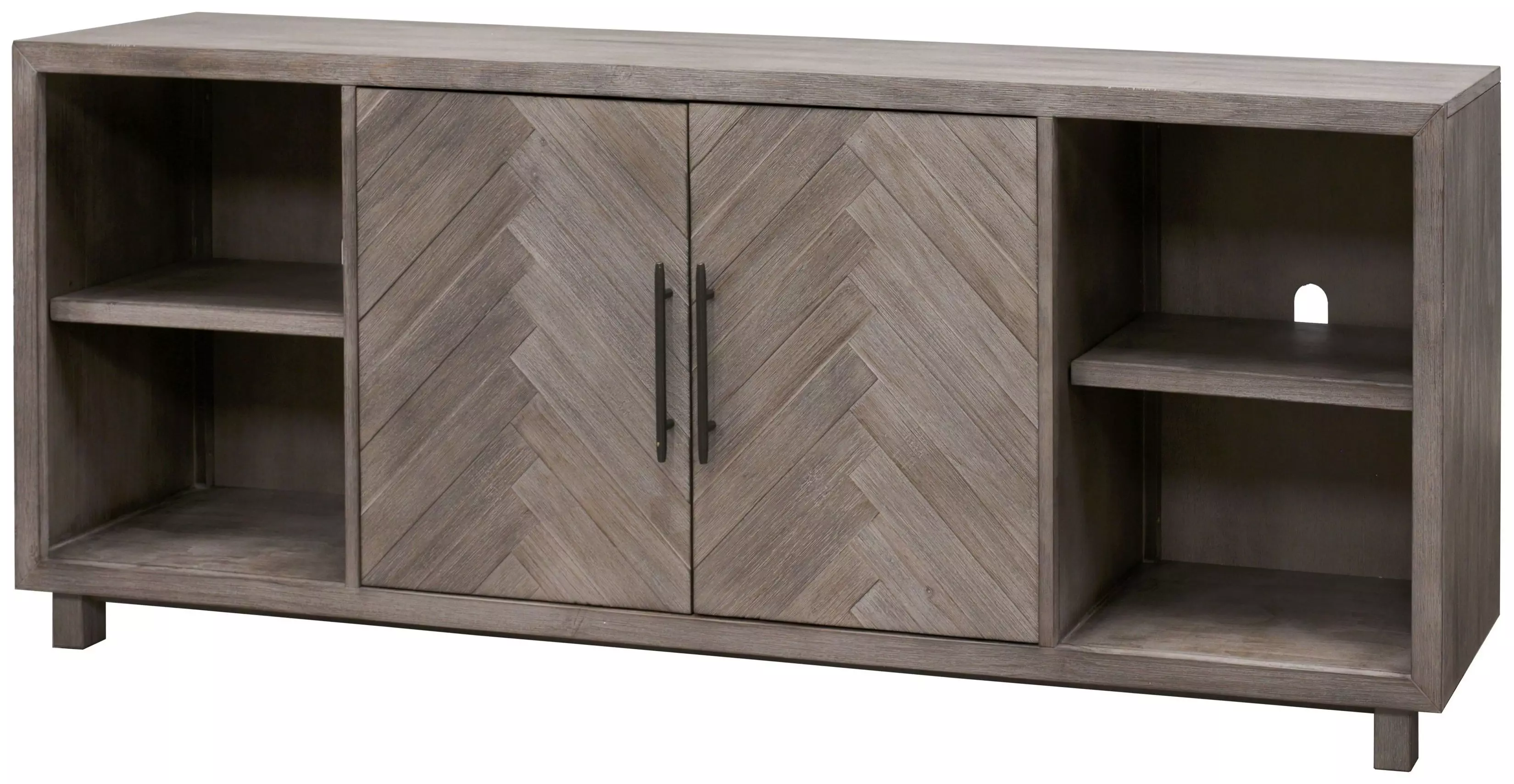 Palisade Gray 80" Two Door TV Console