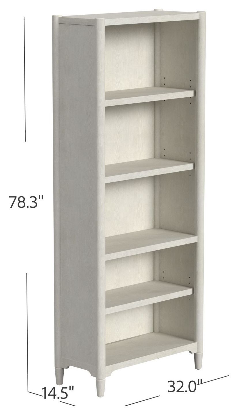 Towne White Open Bookcase