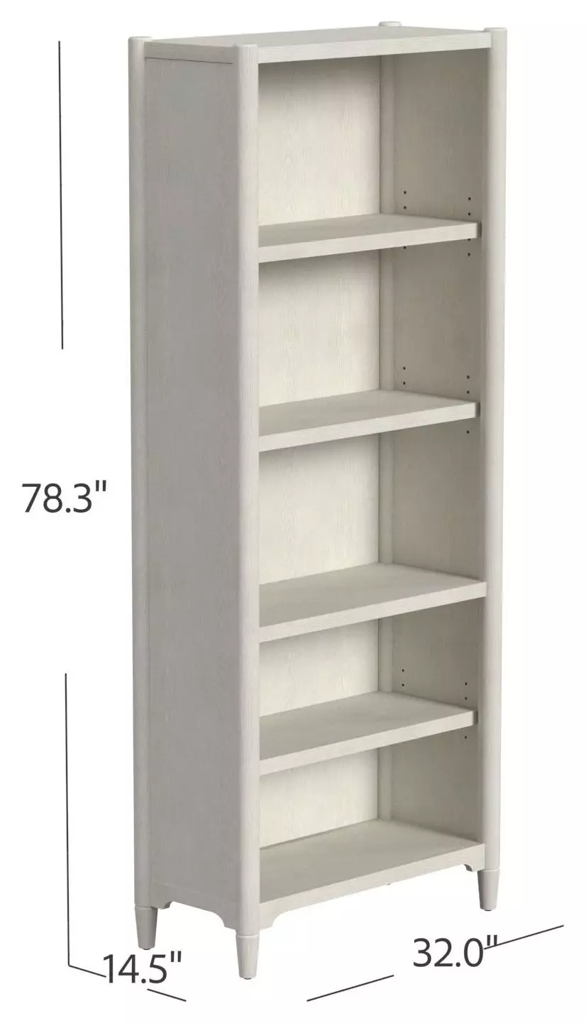 Towne White Open Bookcase
