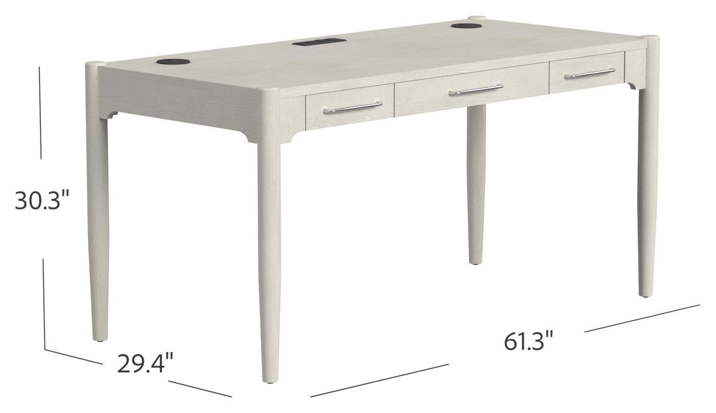 Towne White Writing Desk