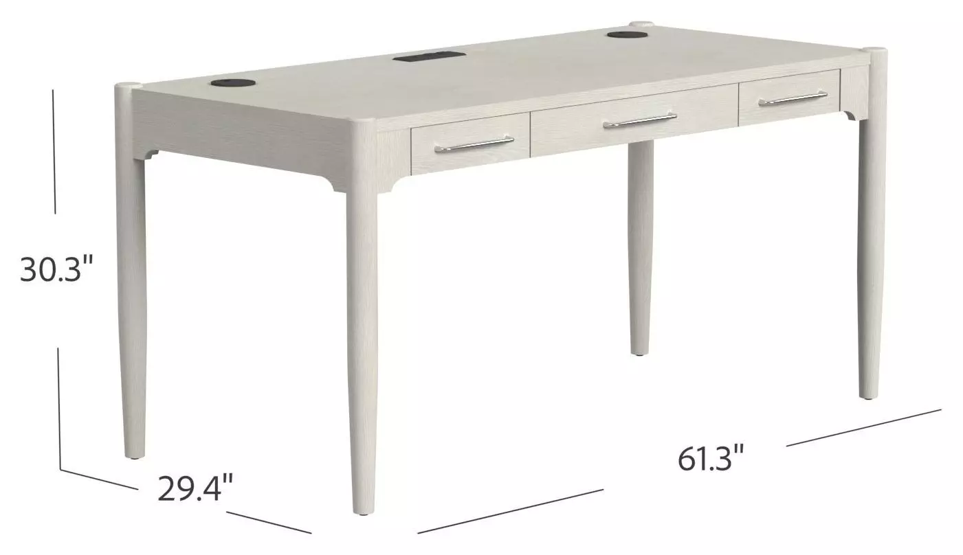 Towne White Writing Desk