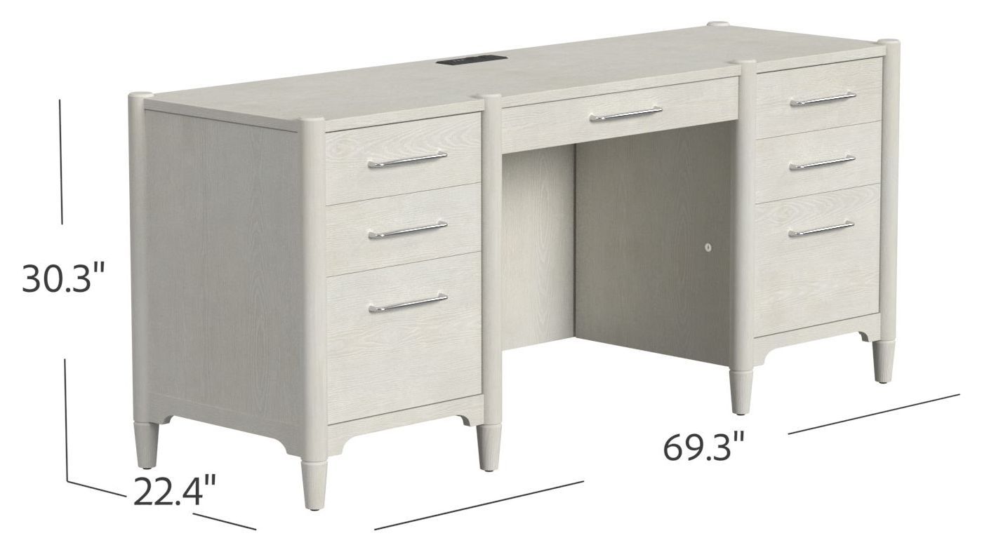 Towne White Credenza