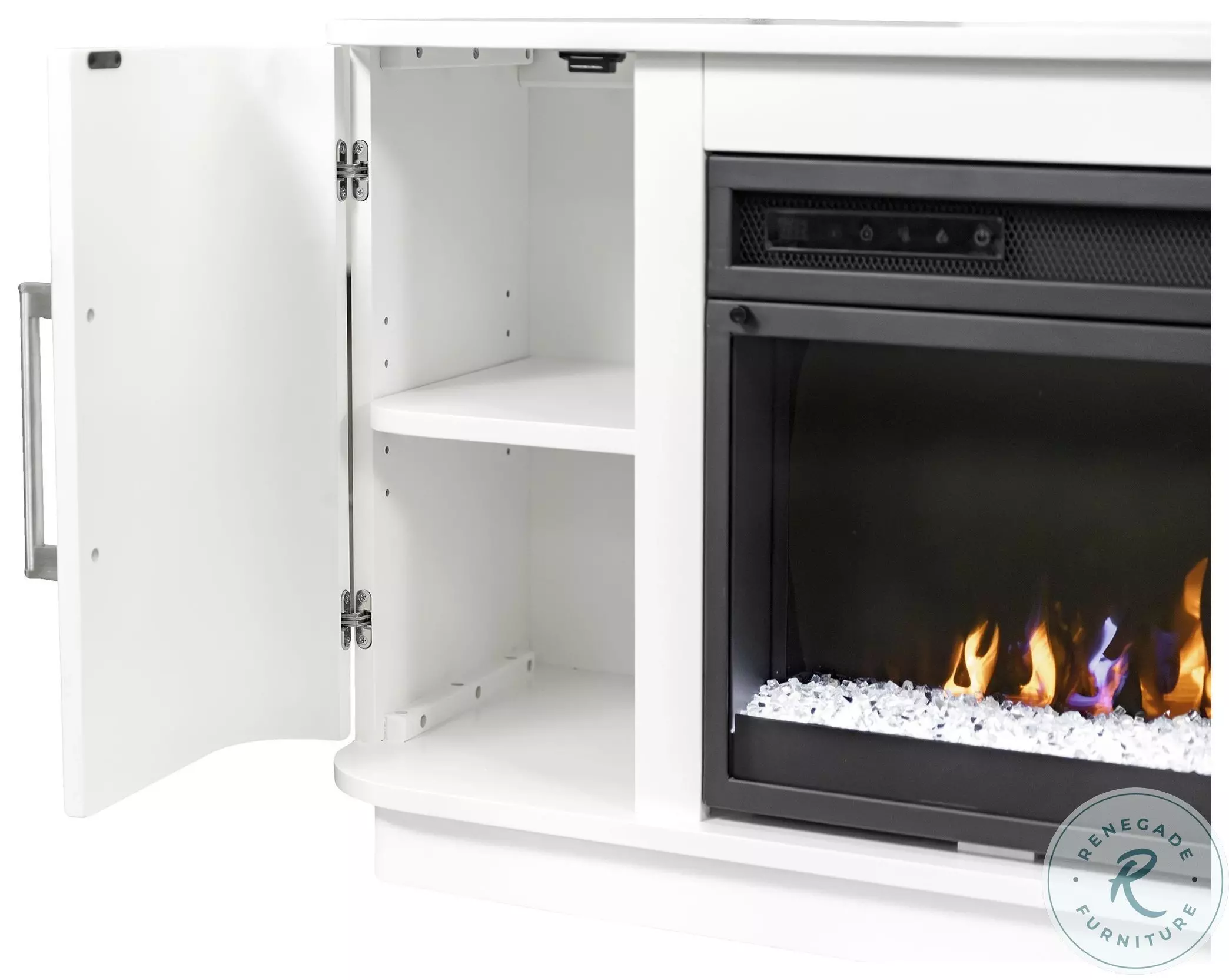 Amazon.com: OKYCI Corner Electric Fireplace with Mantel, TV