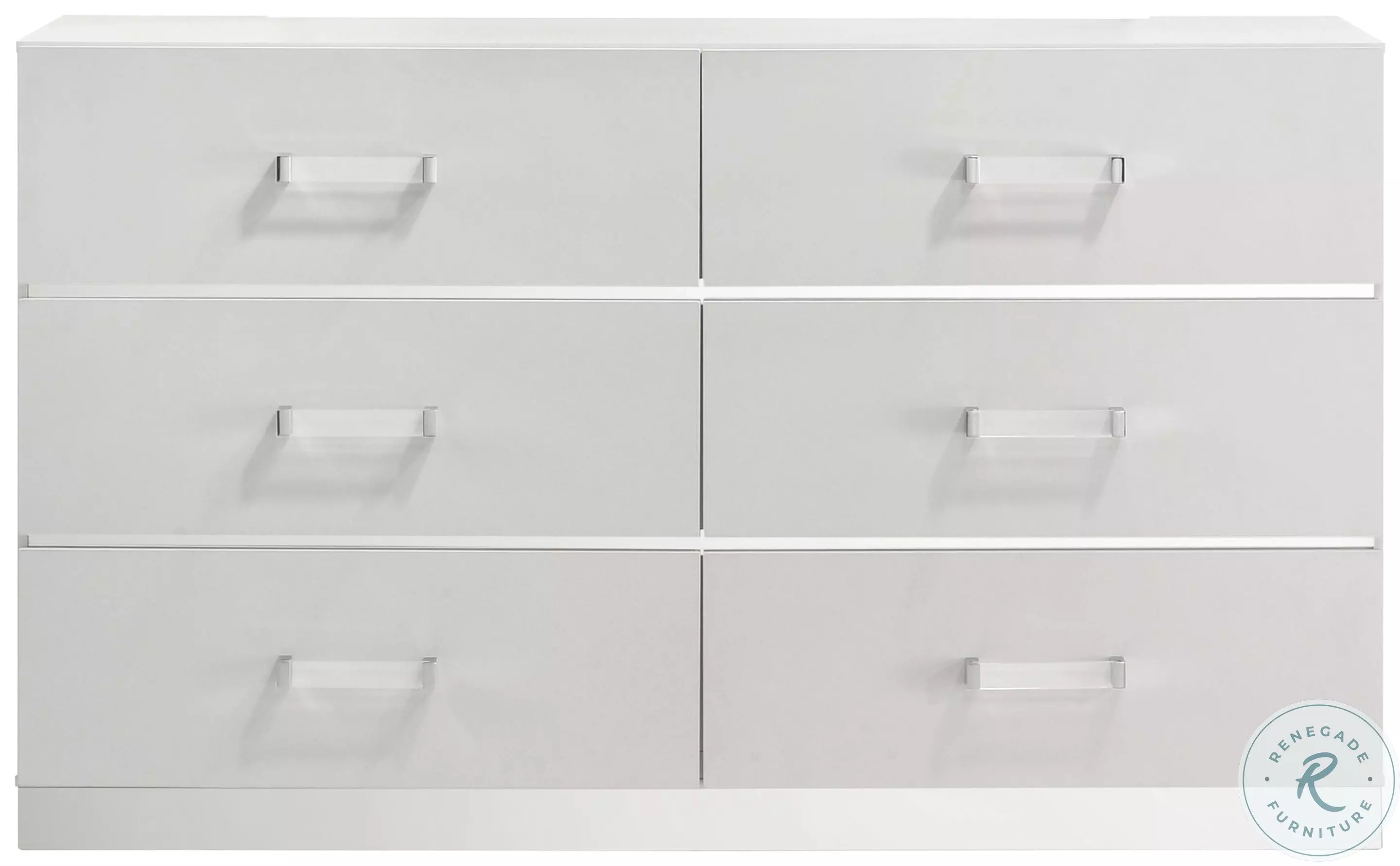 Europa Gleamy White Dresser From Home Gallery Stores | Home Gallery Stores