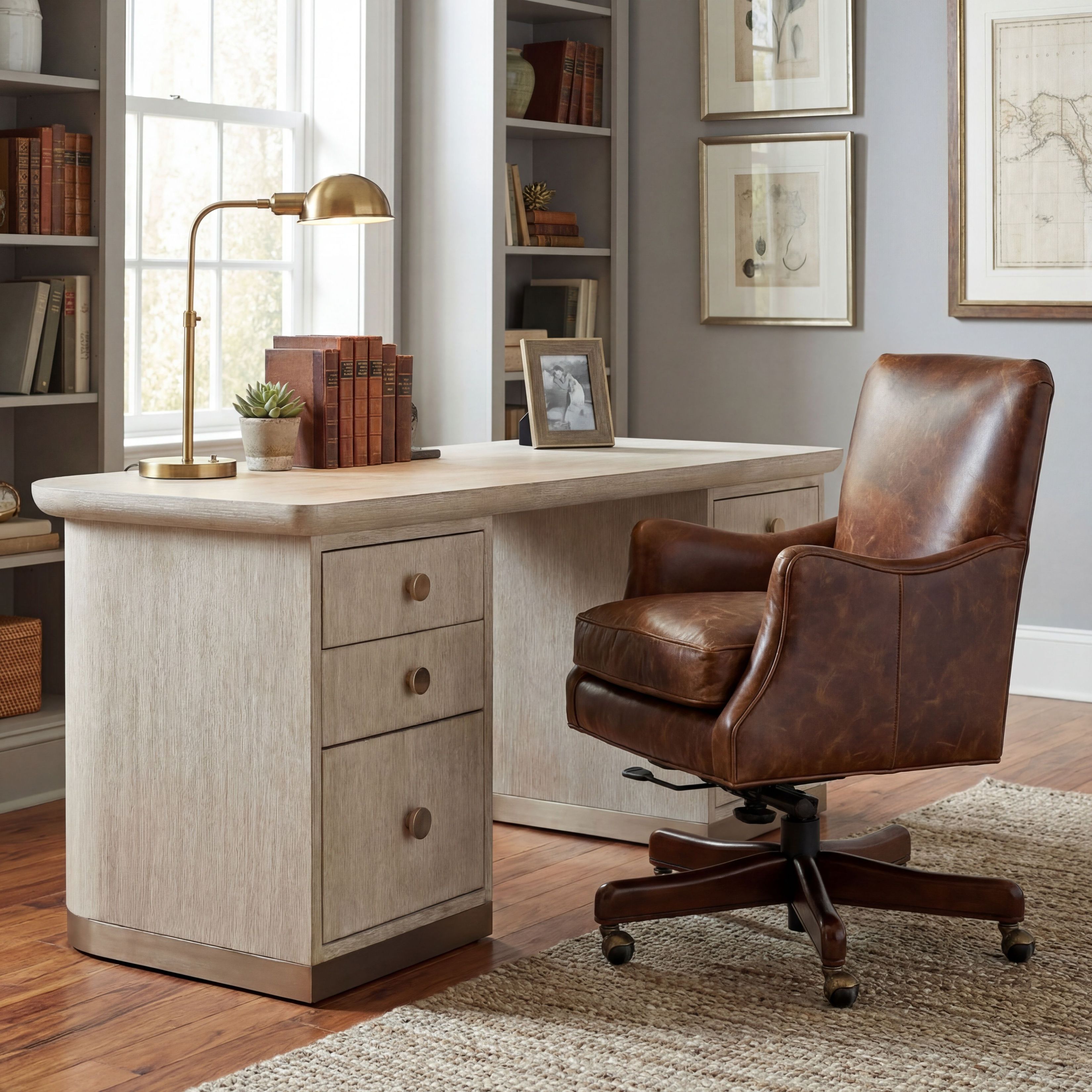 Barker Natchez Brown Executive Swivel Tilt Chair From Home Gallery