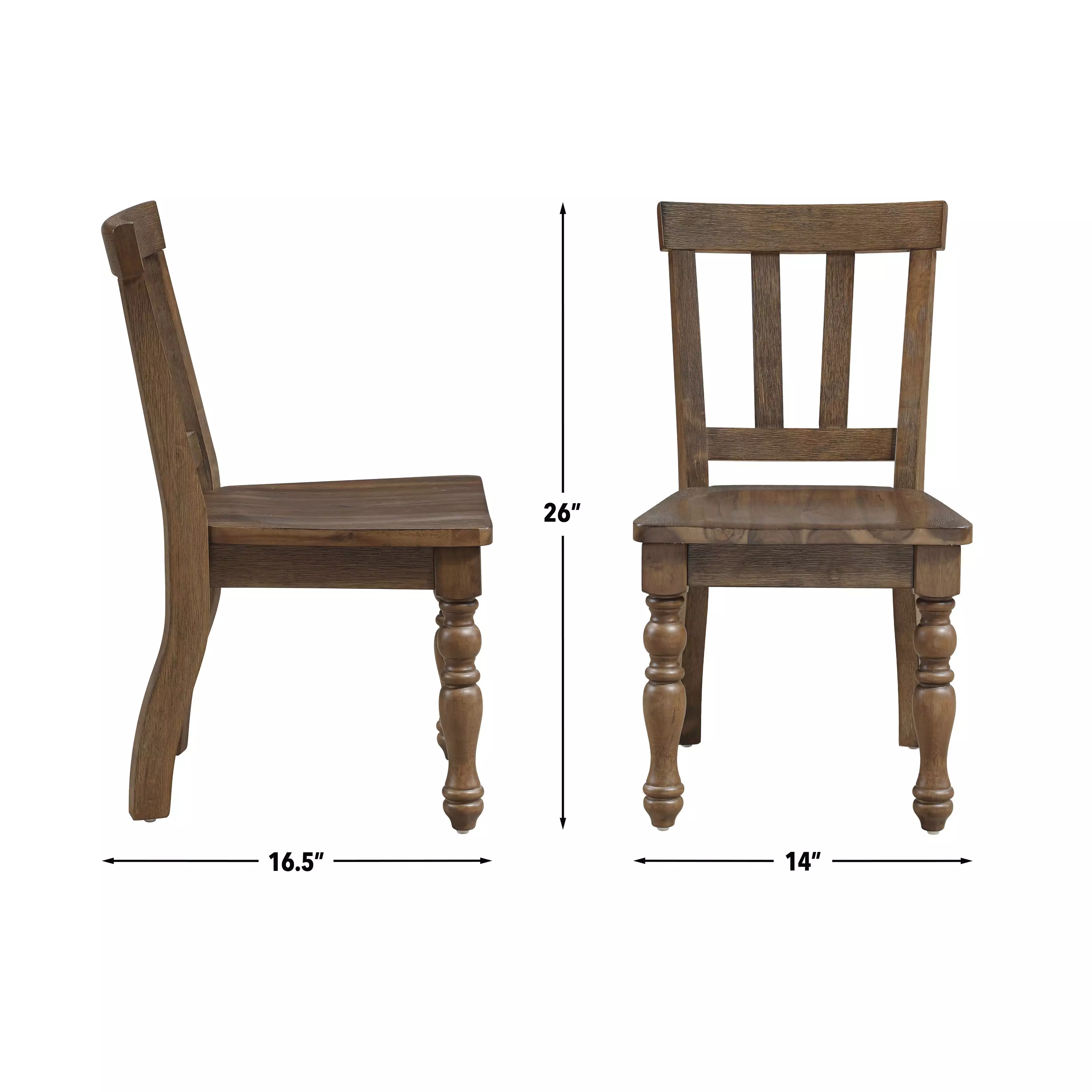 Joanna Brown Kids Side Chair Set of 2