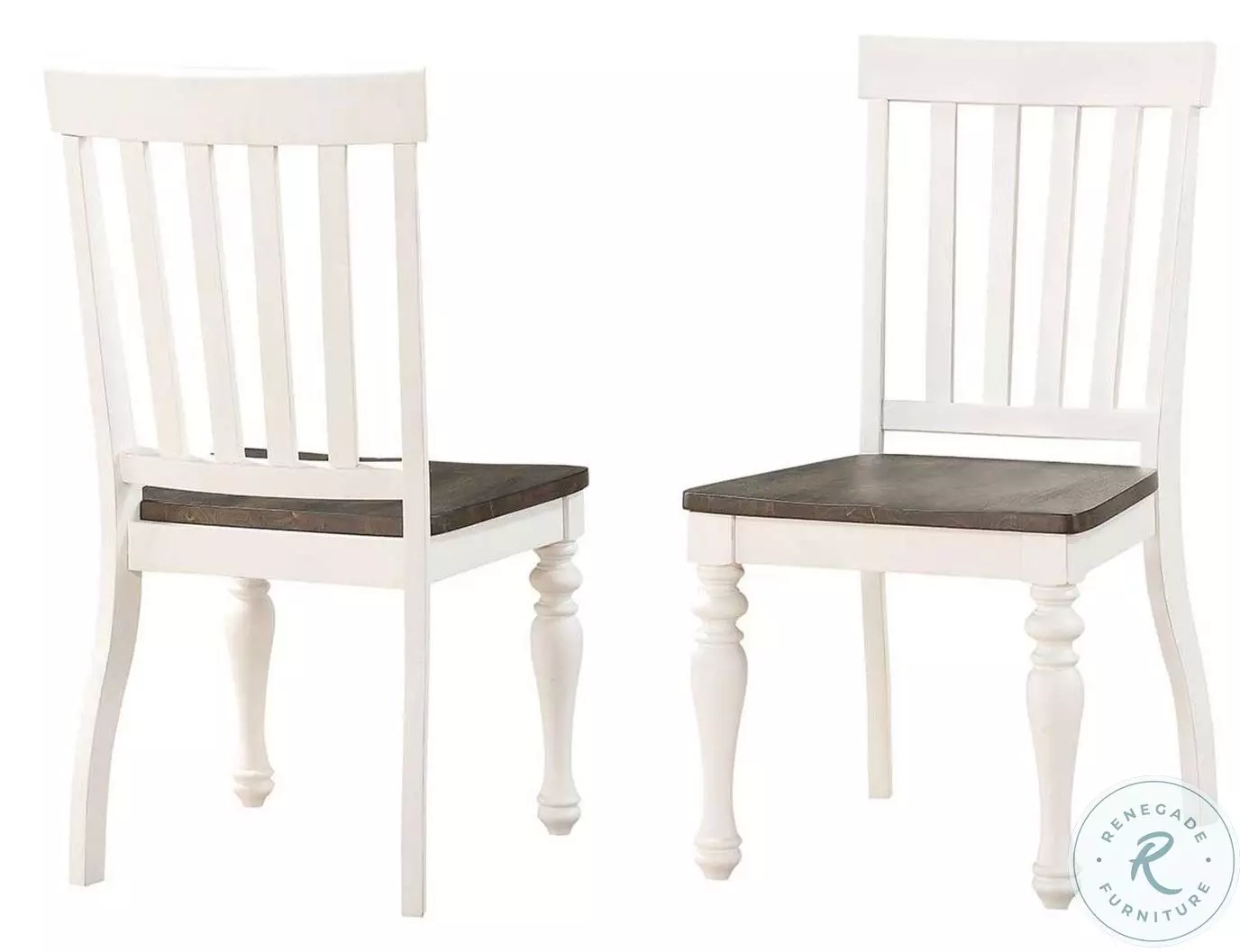 Joanna Ivory And Dark Oak Side Chair Set Of 2 from Steve Silver Joanna Ivory And Dark Oak Side Chair Set Of 2 from Steve Silver