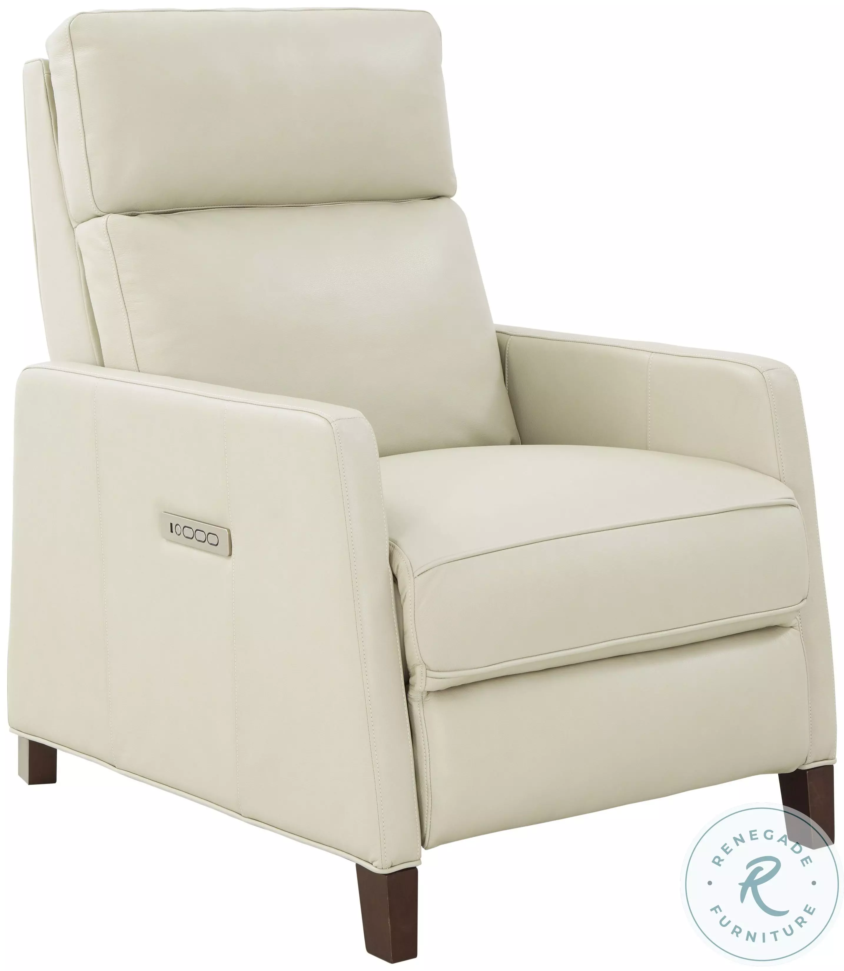James Barone Parchment Leather Zero Gravity Power Recliner with