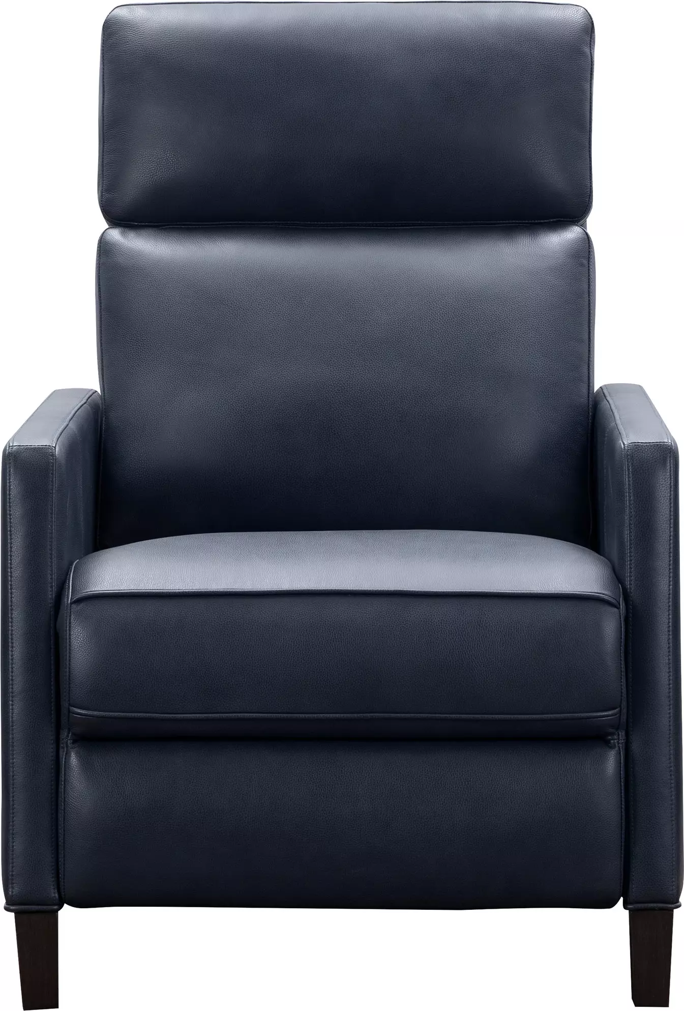 James Barone Navy Blue Leather Zero Gravity Power Recliner with