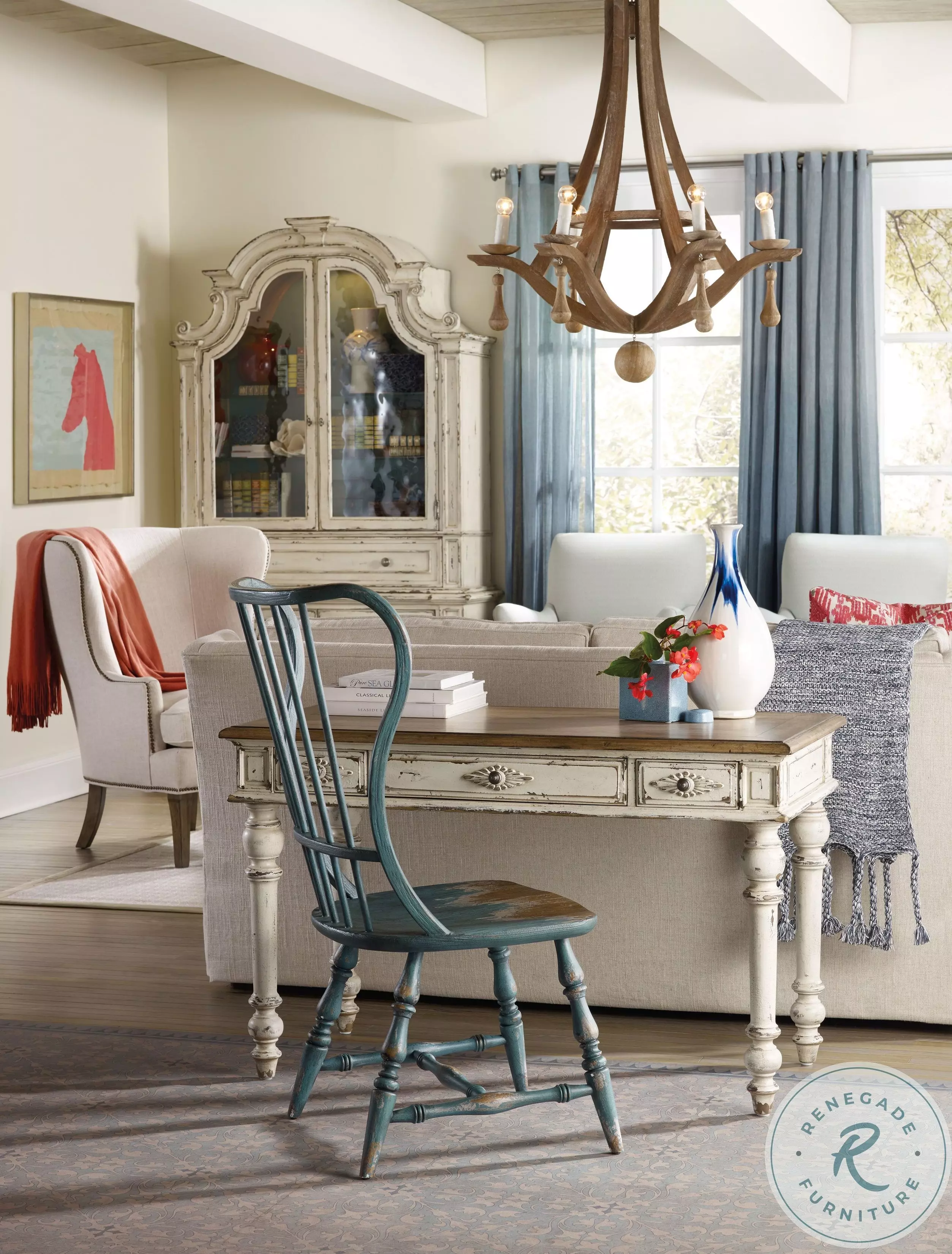 Sanctuary Blue Spindle Side Chair Set of 2 from Hooker | Coleman