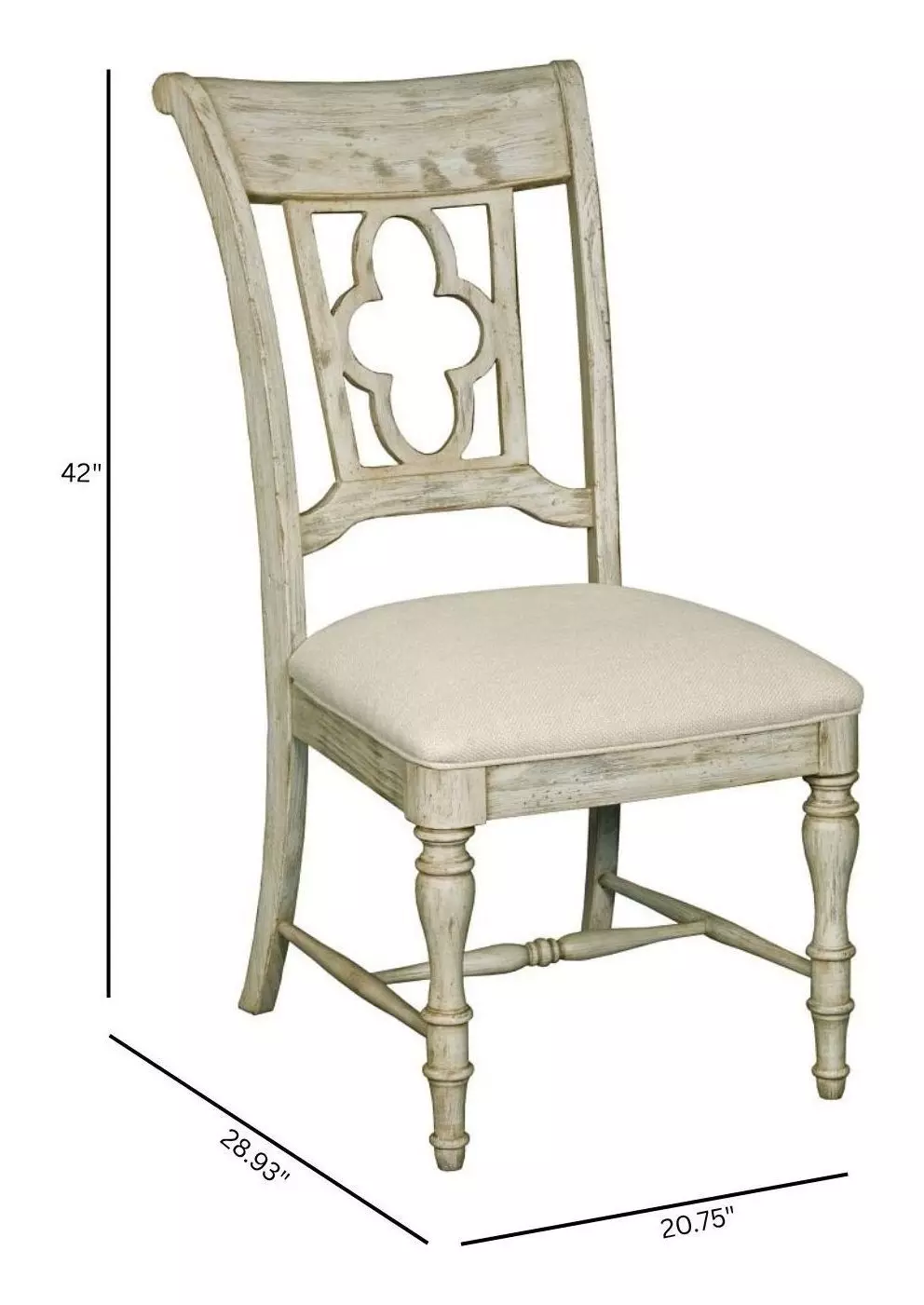 Homestead Pine Cornsilk Upholstered Side Chair Set of 2