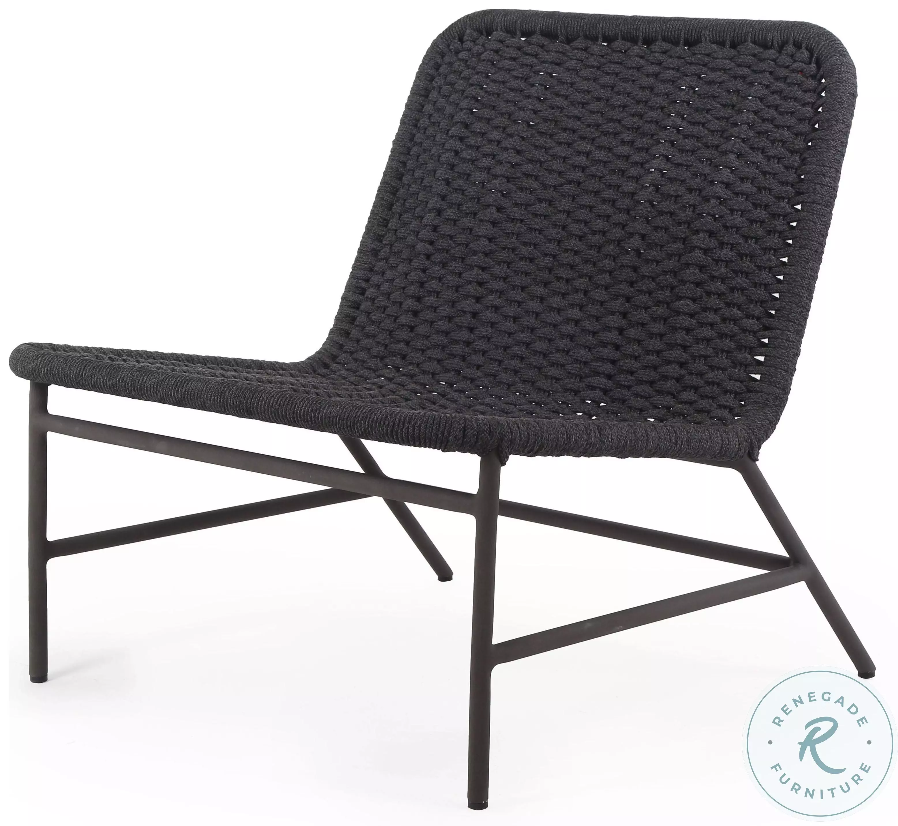 Bruno Dark Grey Rope Outdoor Chair from Four Hands | Coleman Furniture
