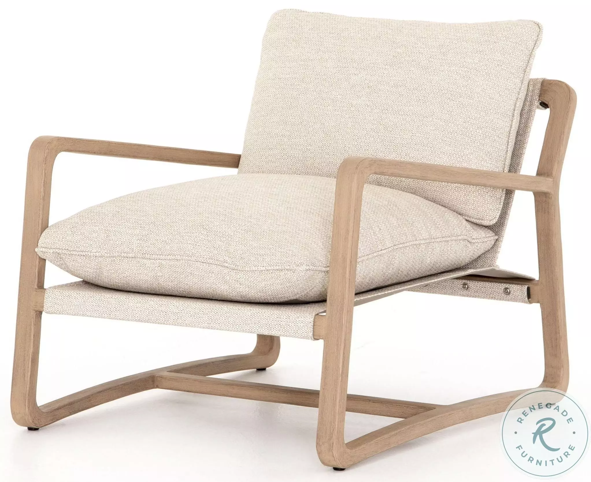 Lane Faye Sand Washed Brown Outdoor Chair from Four Hands
