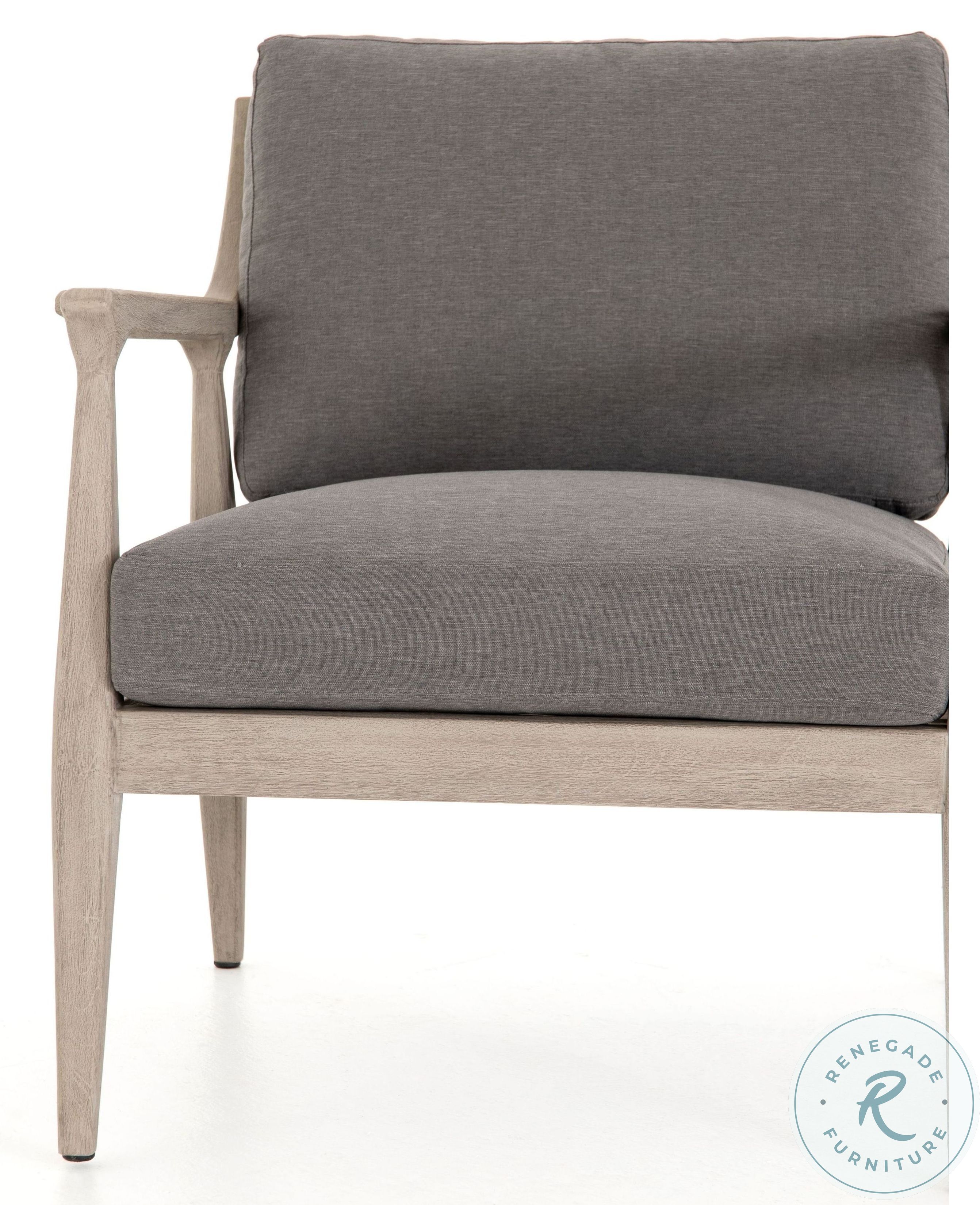 solano chaise lounge on Solano Elam Grey And Charcoal Outdoor Chair From Fourhands Furnitureetc Com