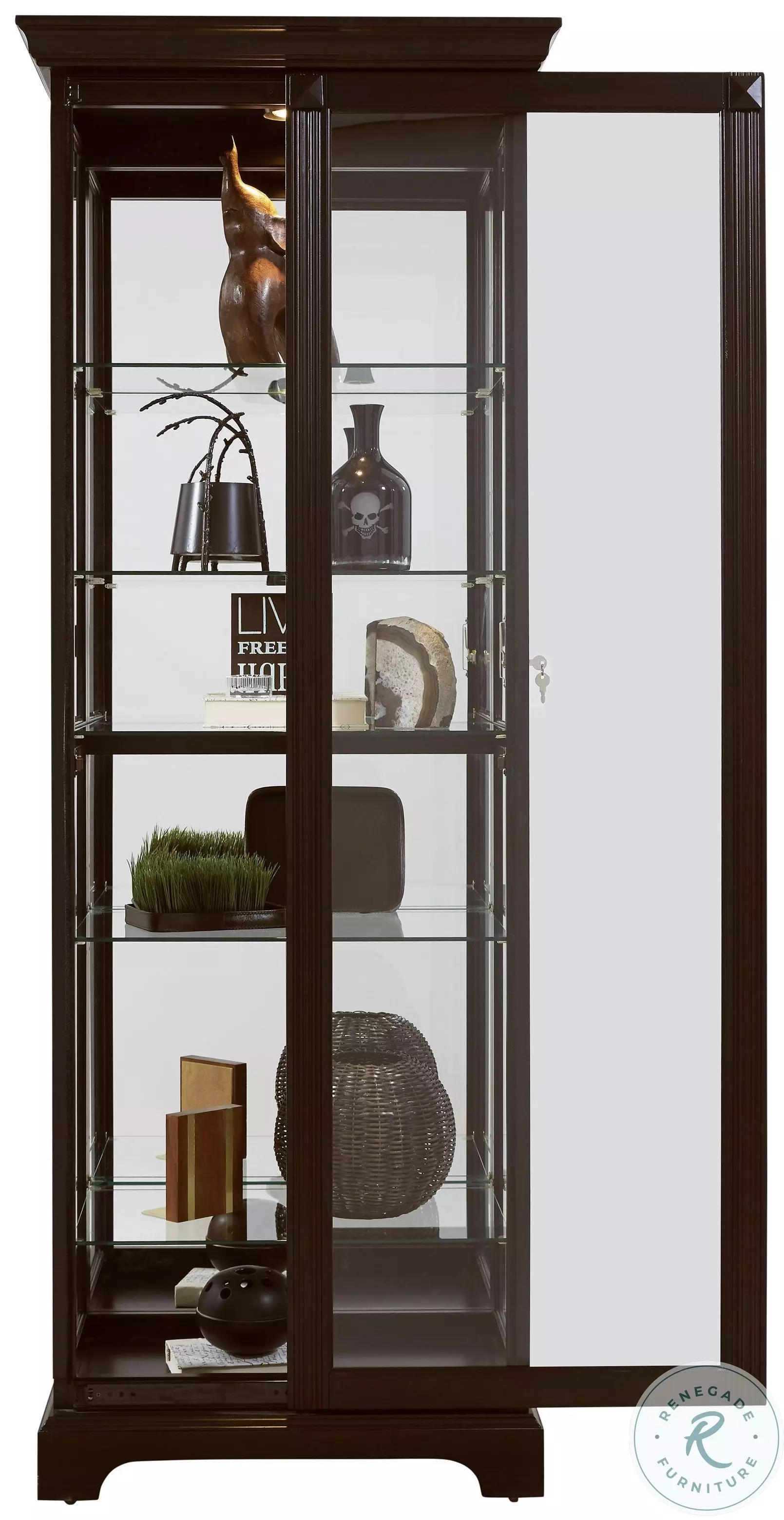 21459 Black Curio from Pulaski (21459) | Coleman Furniture